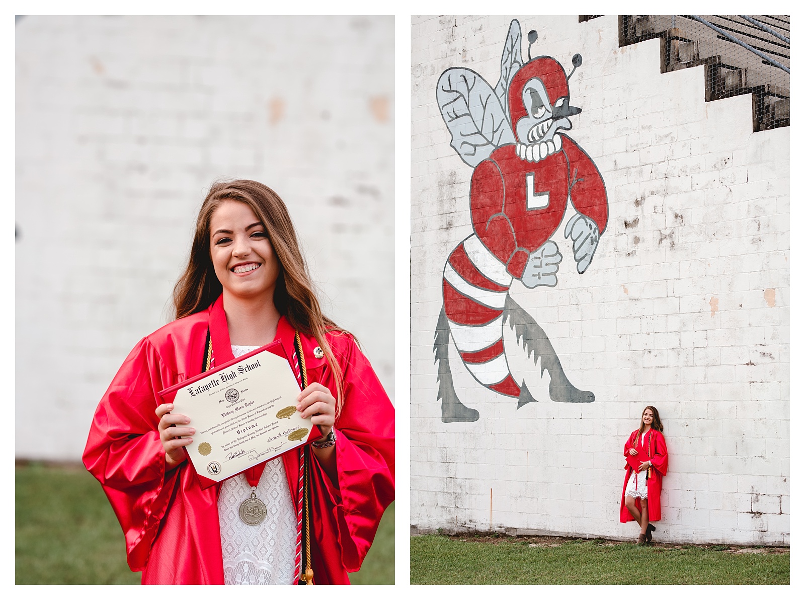High school senior cap and gown photo in Florida. Shelly Williams Photography