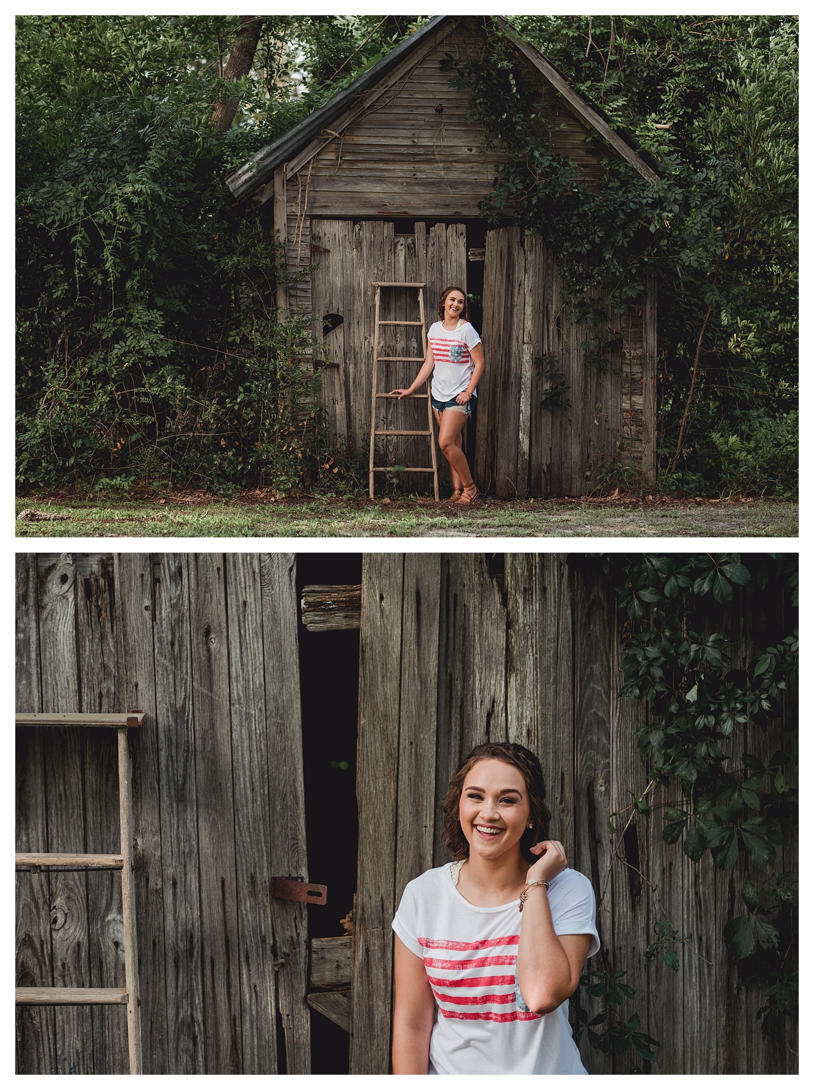 Rustic barn in north florida for senior photography.