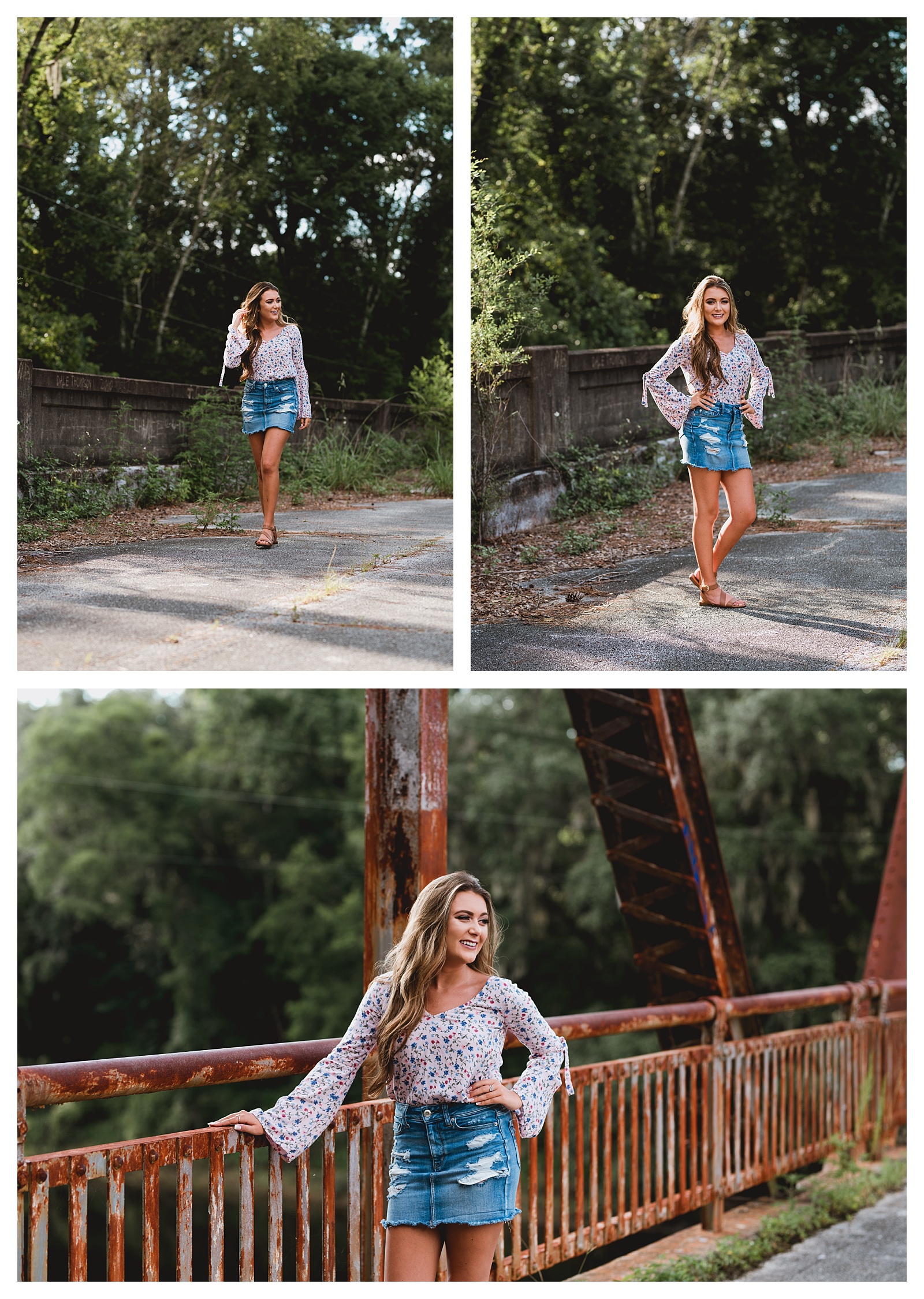 Old bridge senior pictures in North Florida | Shelly Williams Photography