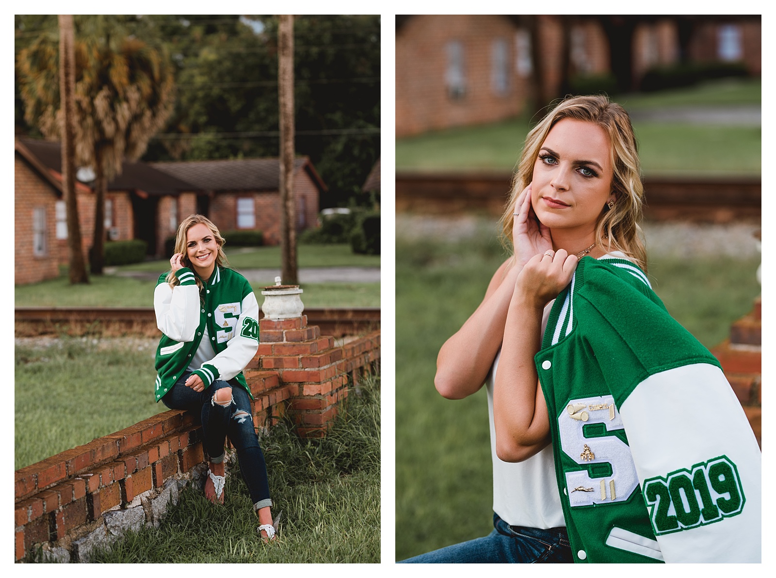 Letterman jack and senior girl poses. Shelly Williams Photography