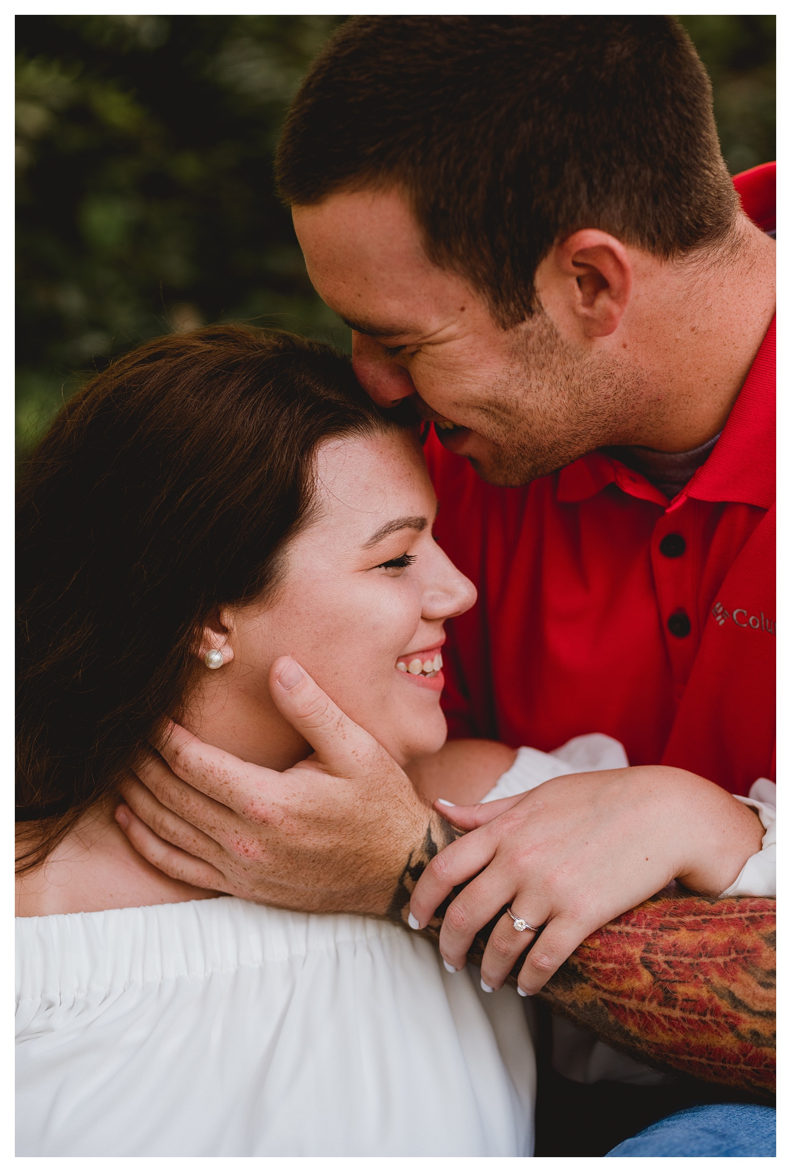Intimate engagement photo in Tallahassee, Florida. Shelly Williams Photography