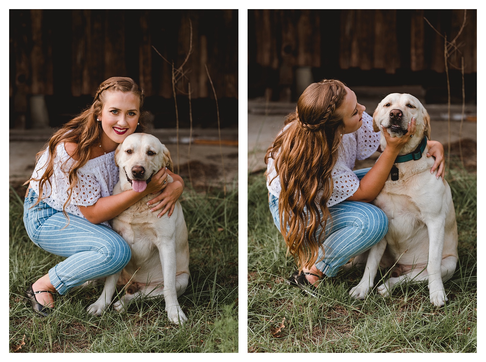Senior girl and her dog. Shelly Williams Photography