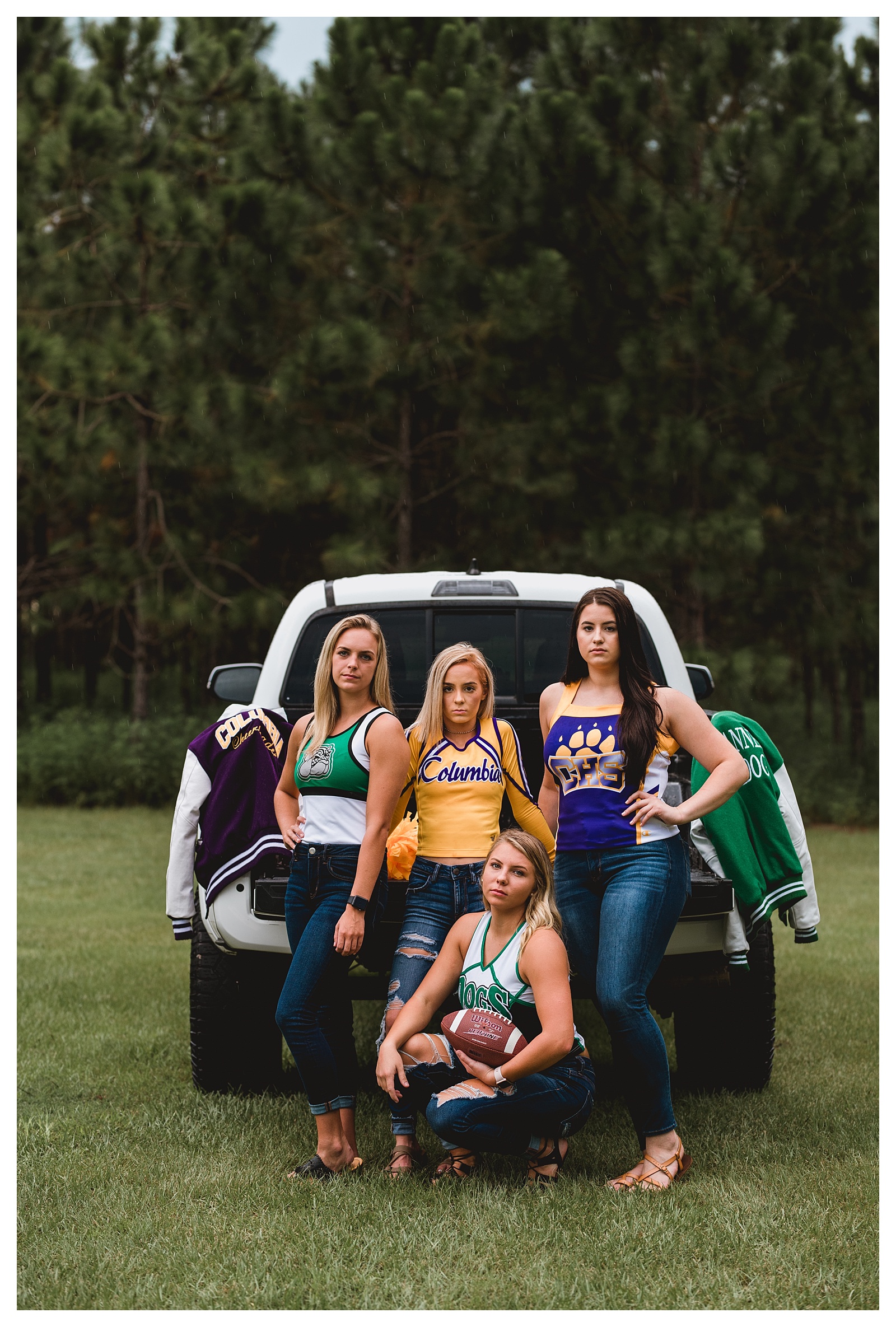 Senior model program in North Florida does tailgating themed session.