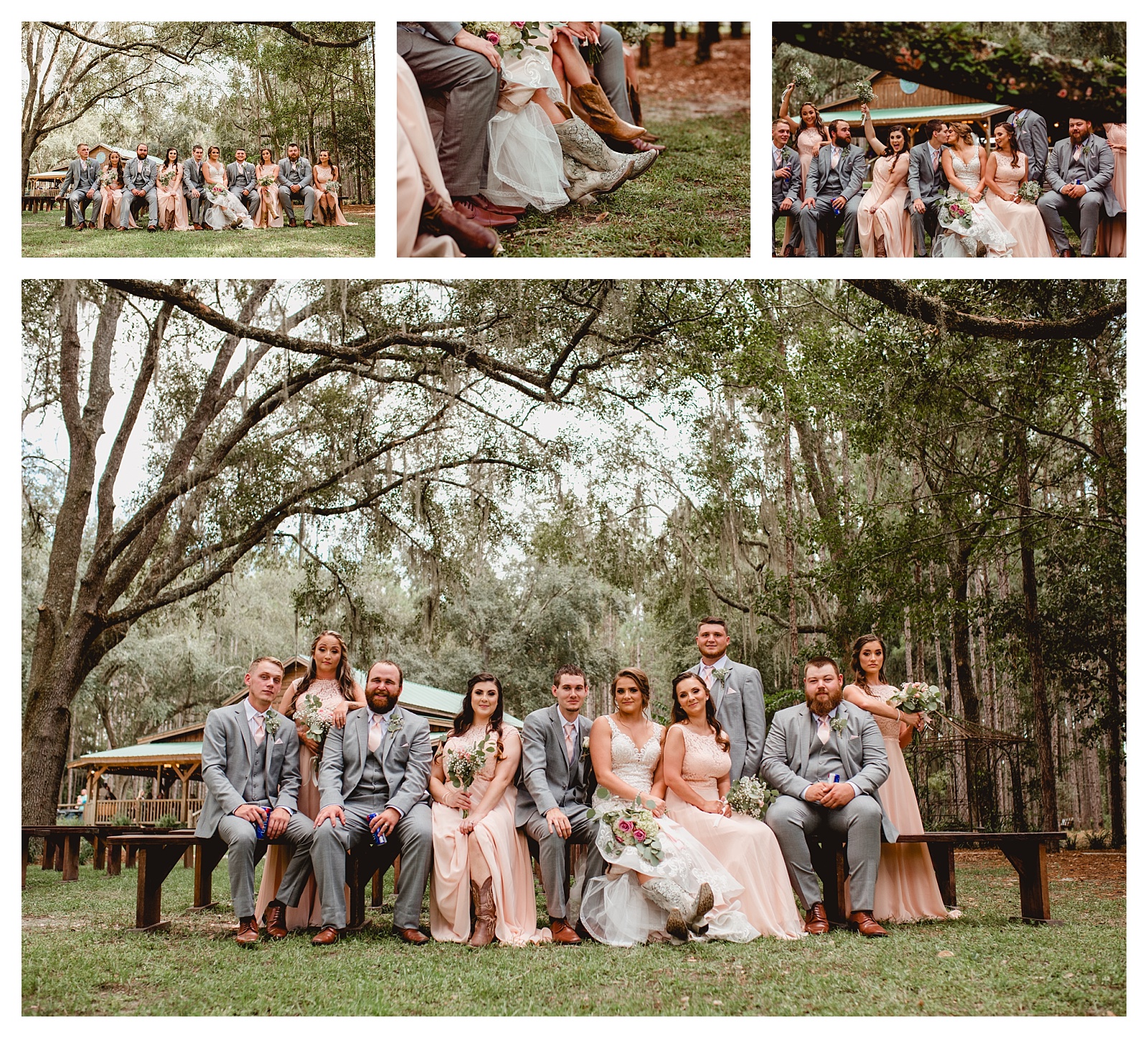 Bridal party creative photo out of the ordinary. Tallahassee photographer Shelly Williams Photography