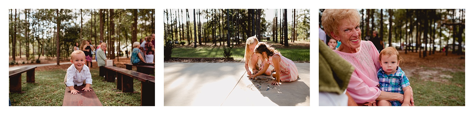 Candid moments of children guests at a wedding. Shelly Williams Photography
