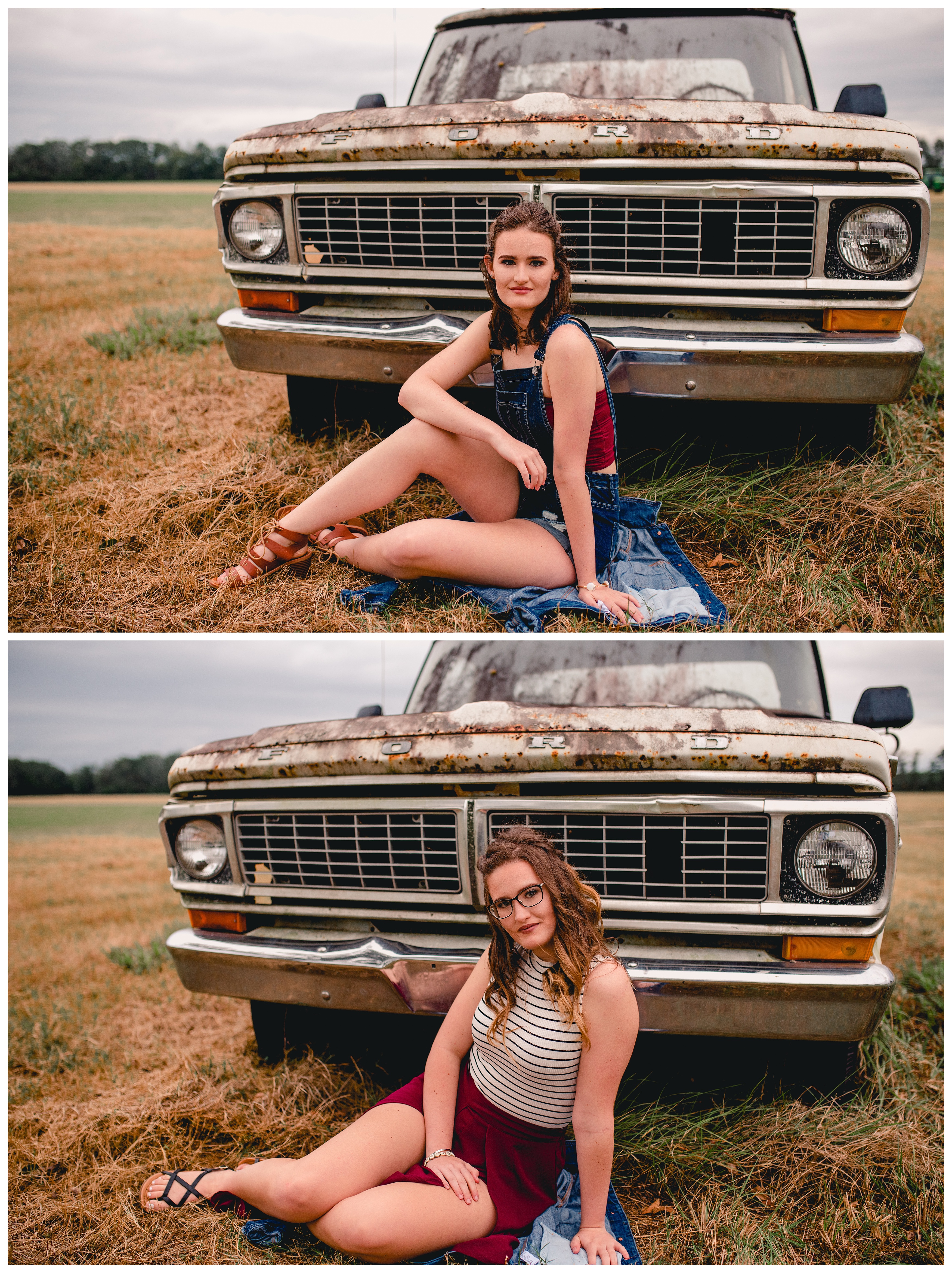 Lifestyle senior portrait photographer located in Tallahassee Florida takes photos of twin senior girls. Shelly Williams Photography