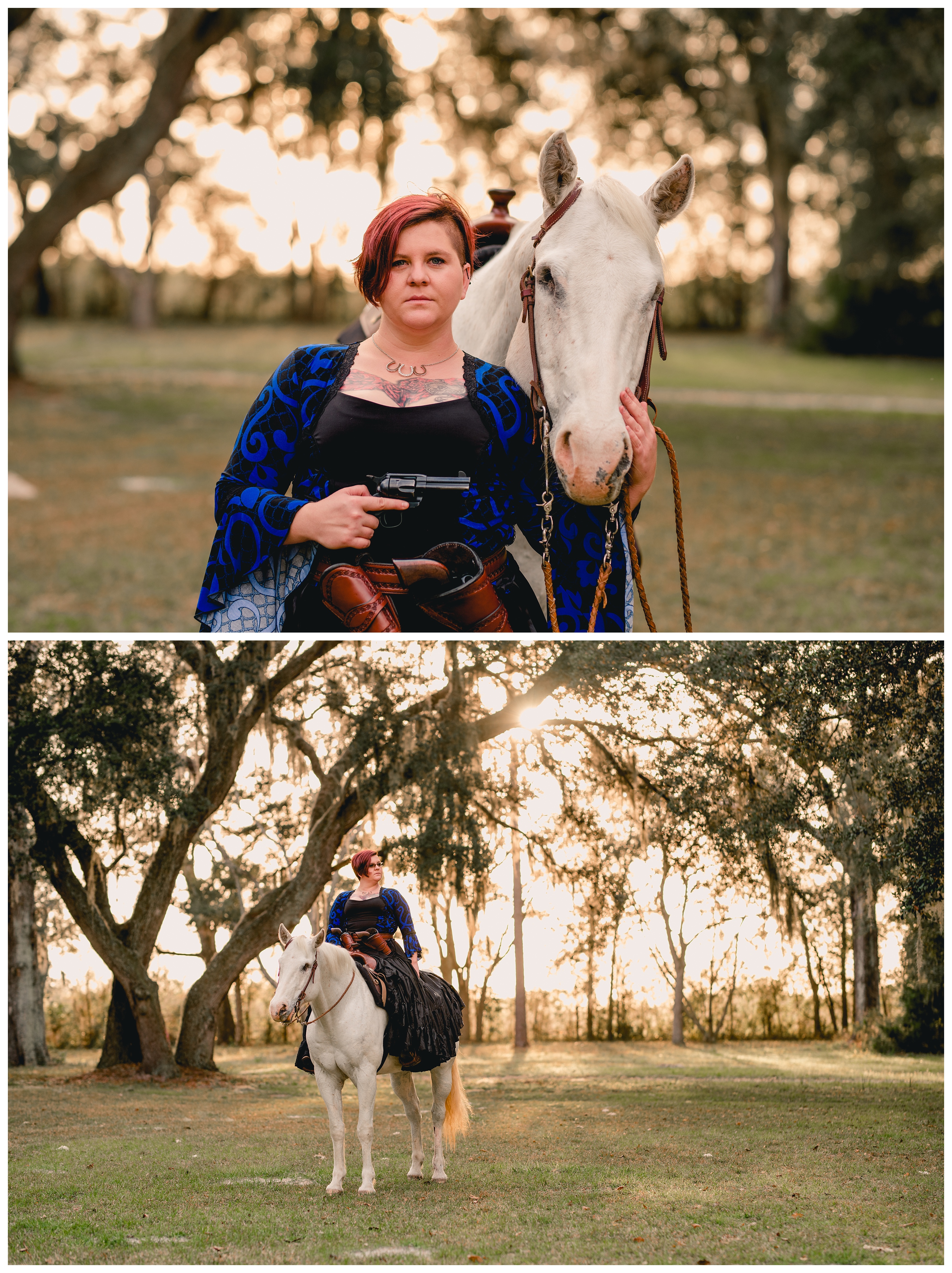Mounted shooting horse pictures in Gainesville, FL. Shelly Williams Photography