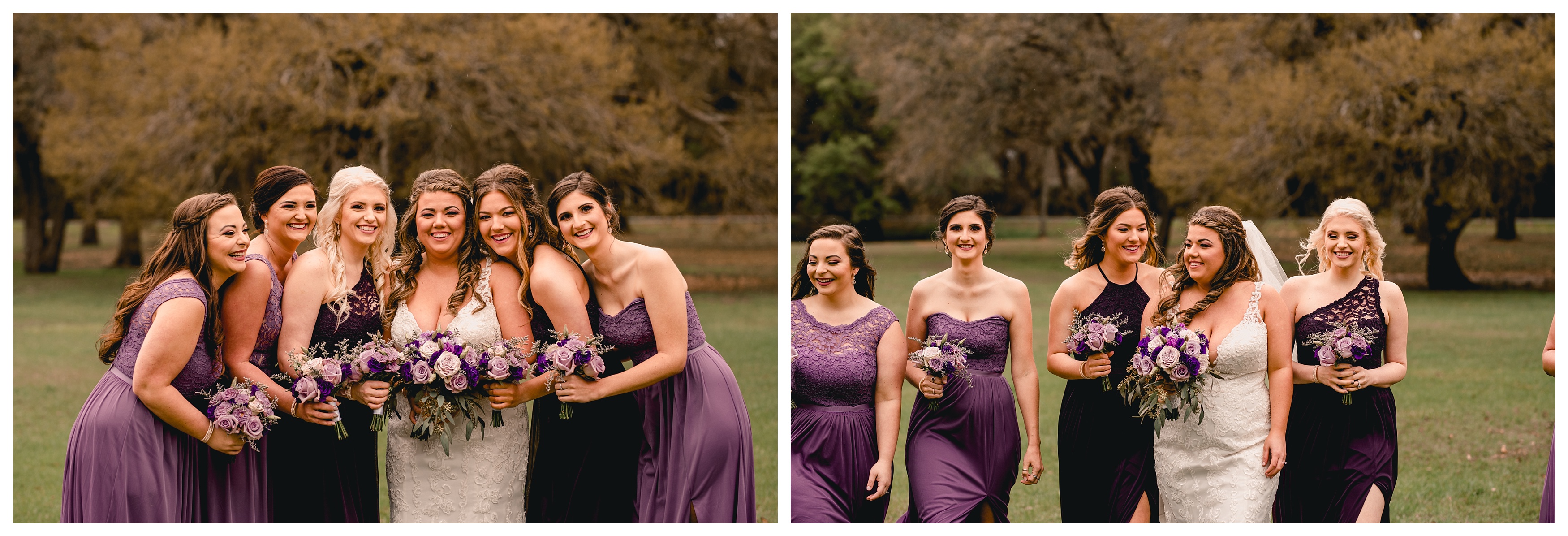 Bride with her bridesmaids having a good time on wedding day. Tallahassee wedding photographer, Shelly Williams Photography