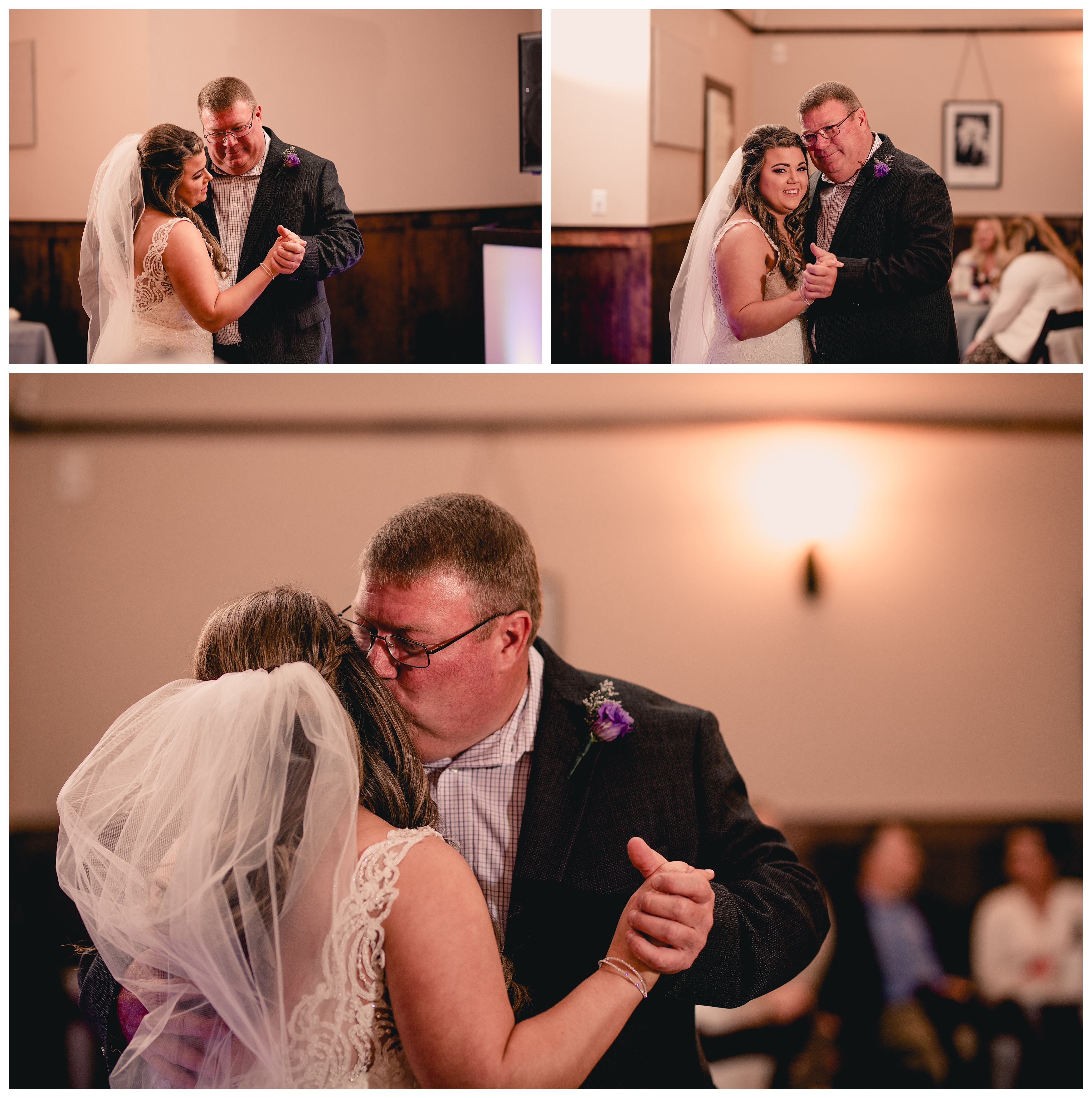 Father daughter first dance on bride's wedding day. Bradley's Pond, Tallahassee, Florida. Shelly Williams Photography