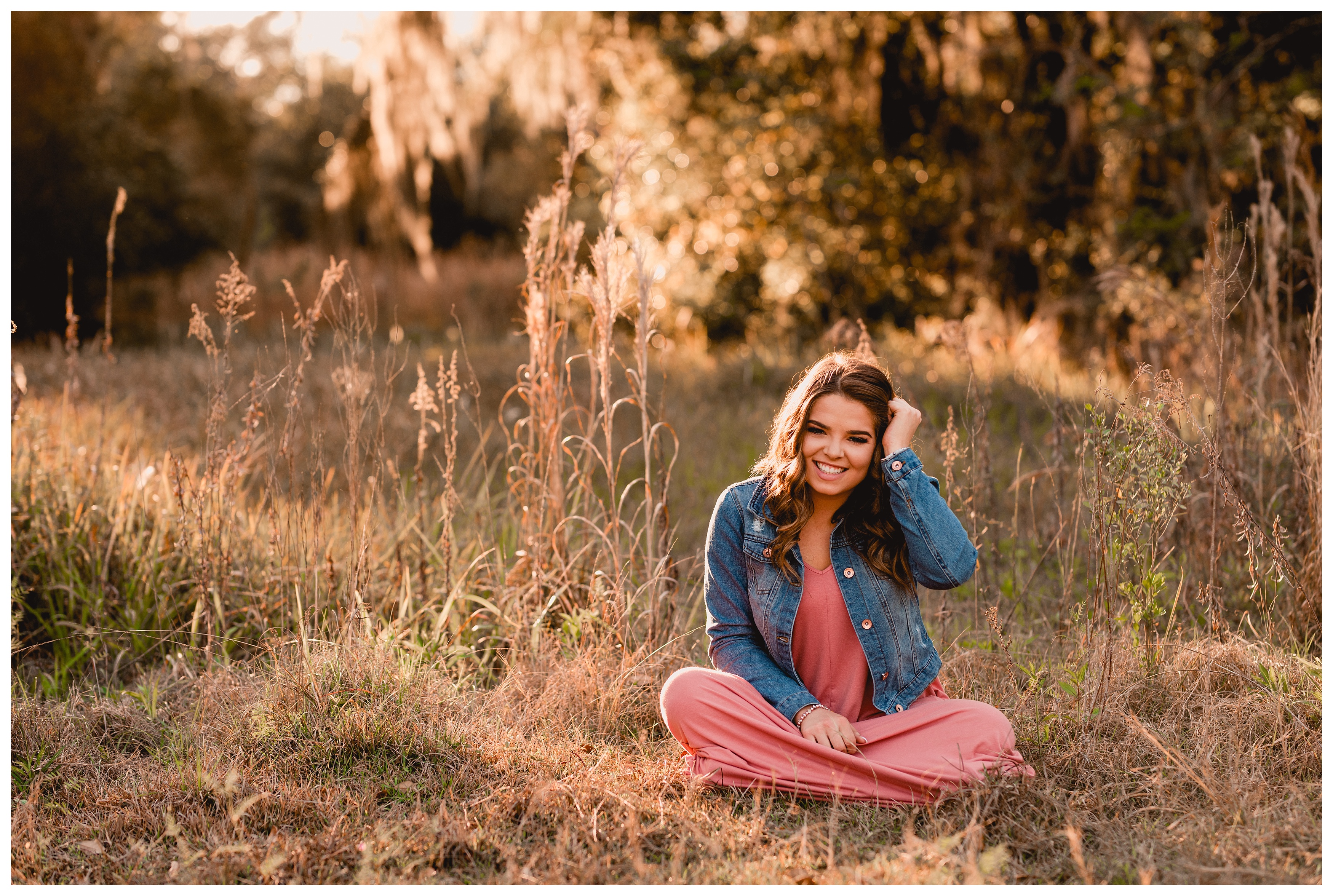 Senior photos full of laughing, candids, and natural movements by professional photographer in Tallahassee, FL. Shelly Williams Photography