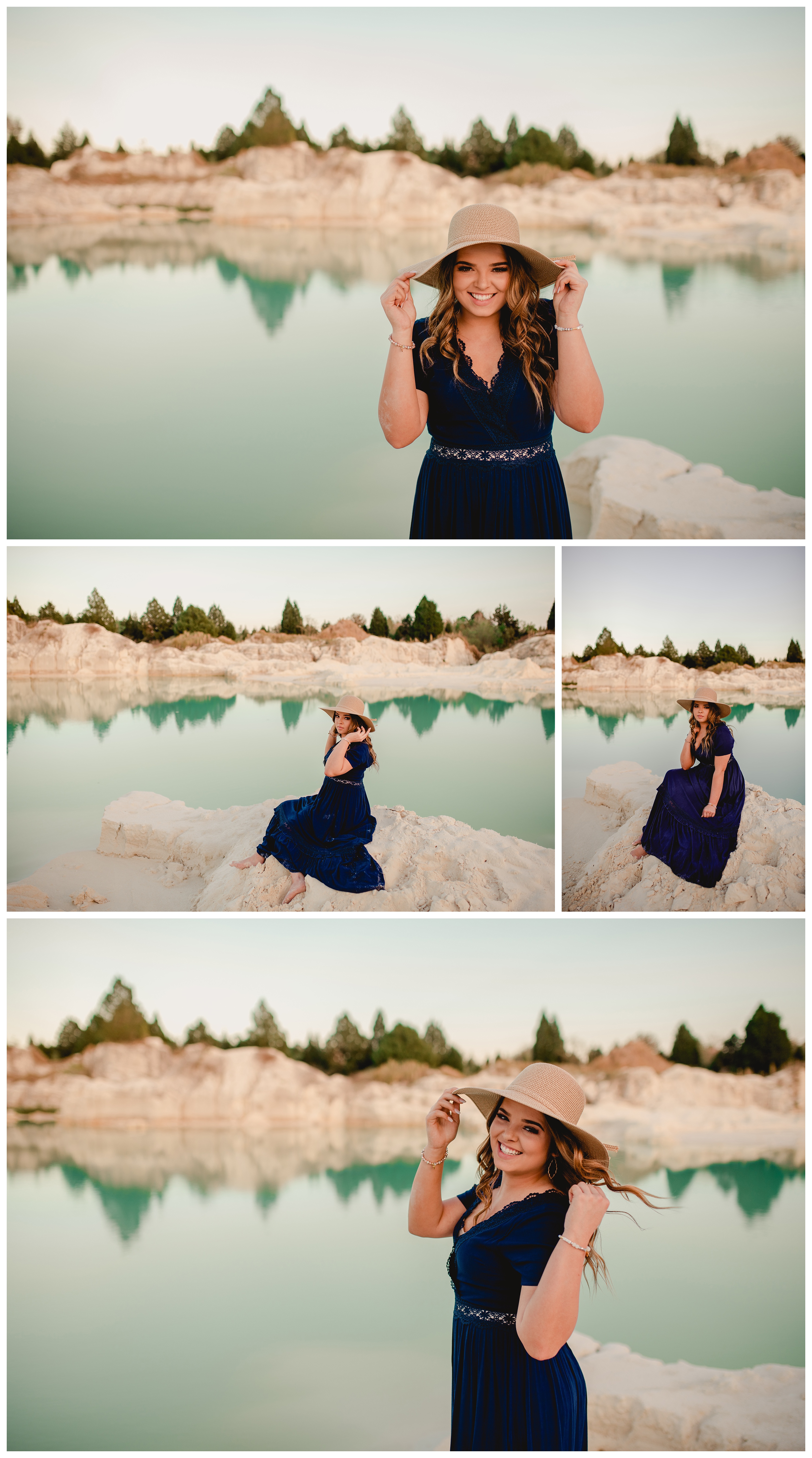 Fun and adventurous high school senior photos in a unique water location. Shelly Williams Photography
