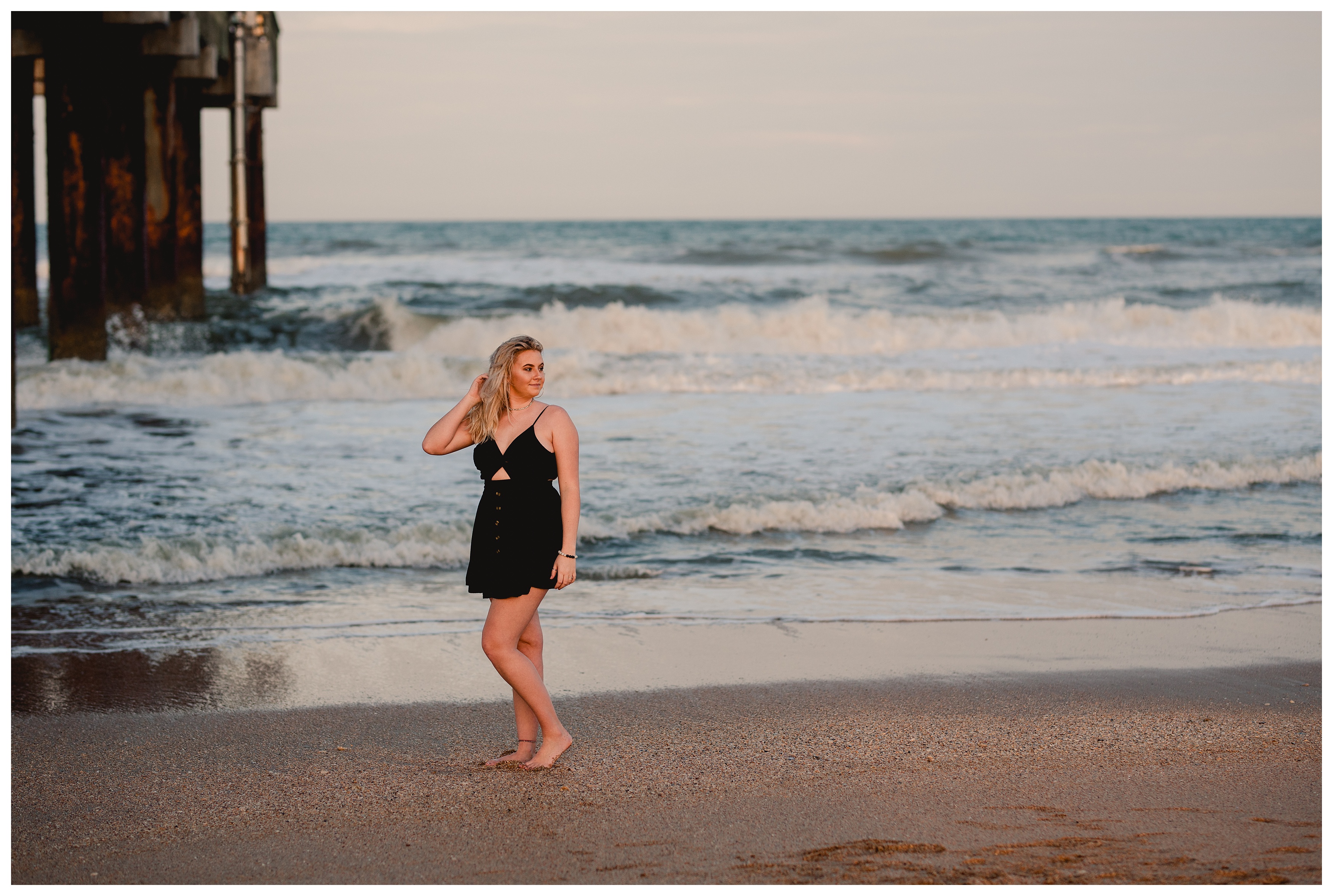 Beach senior photography session in St. Augustine, Florida. Shelly Williams Photography