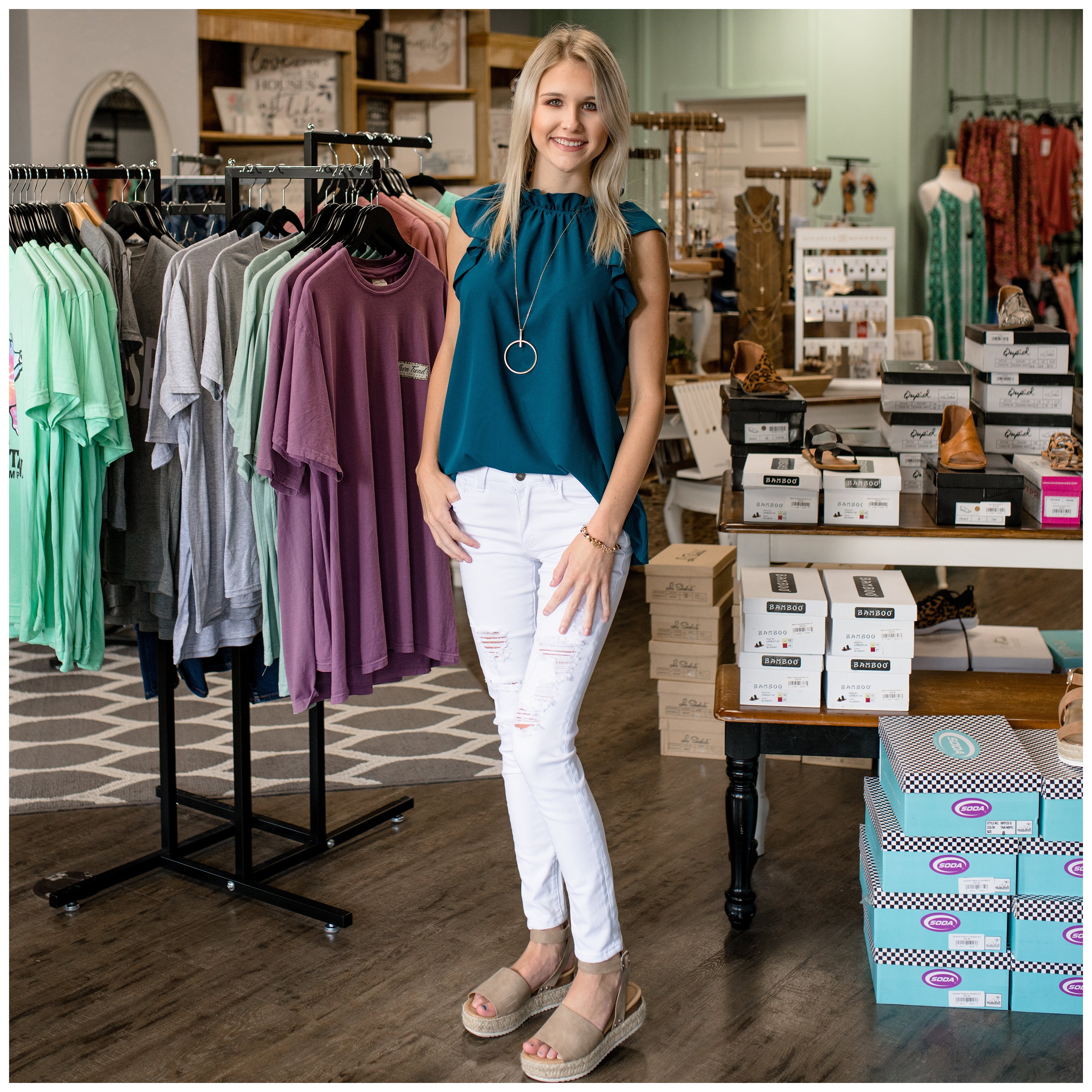 Lake City boutique with stylish clothing for women, Southern Sisters boutique