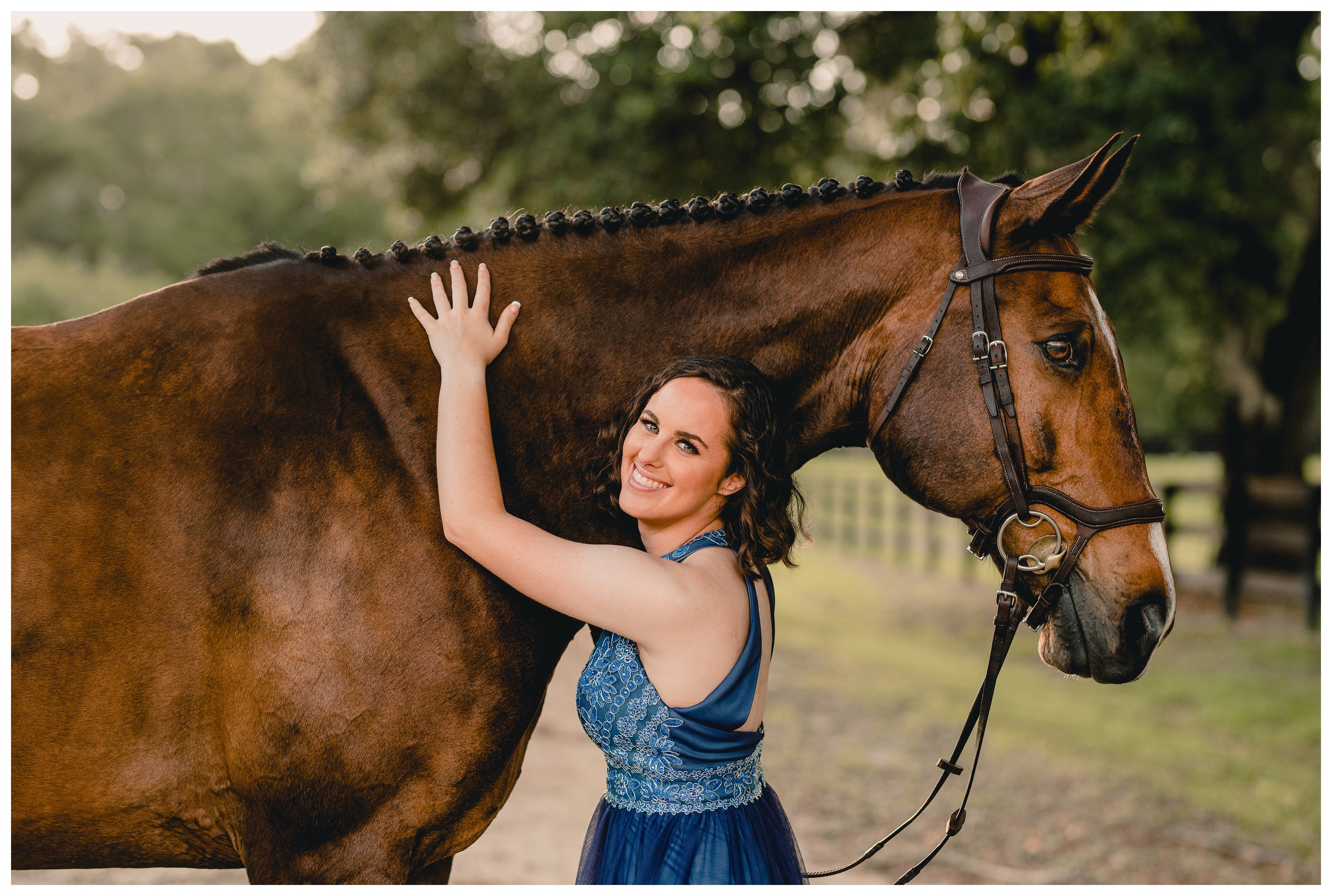 Pro horse photographer takes pictures of horses and their girls in Ocala, Fl.