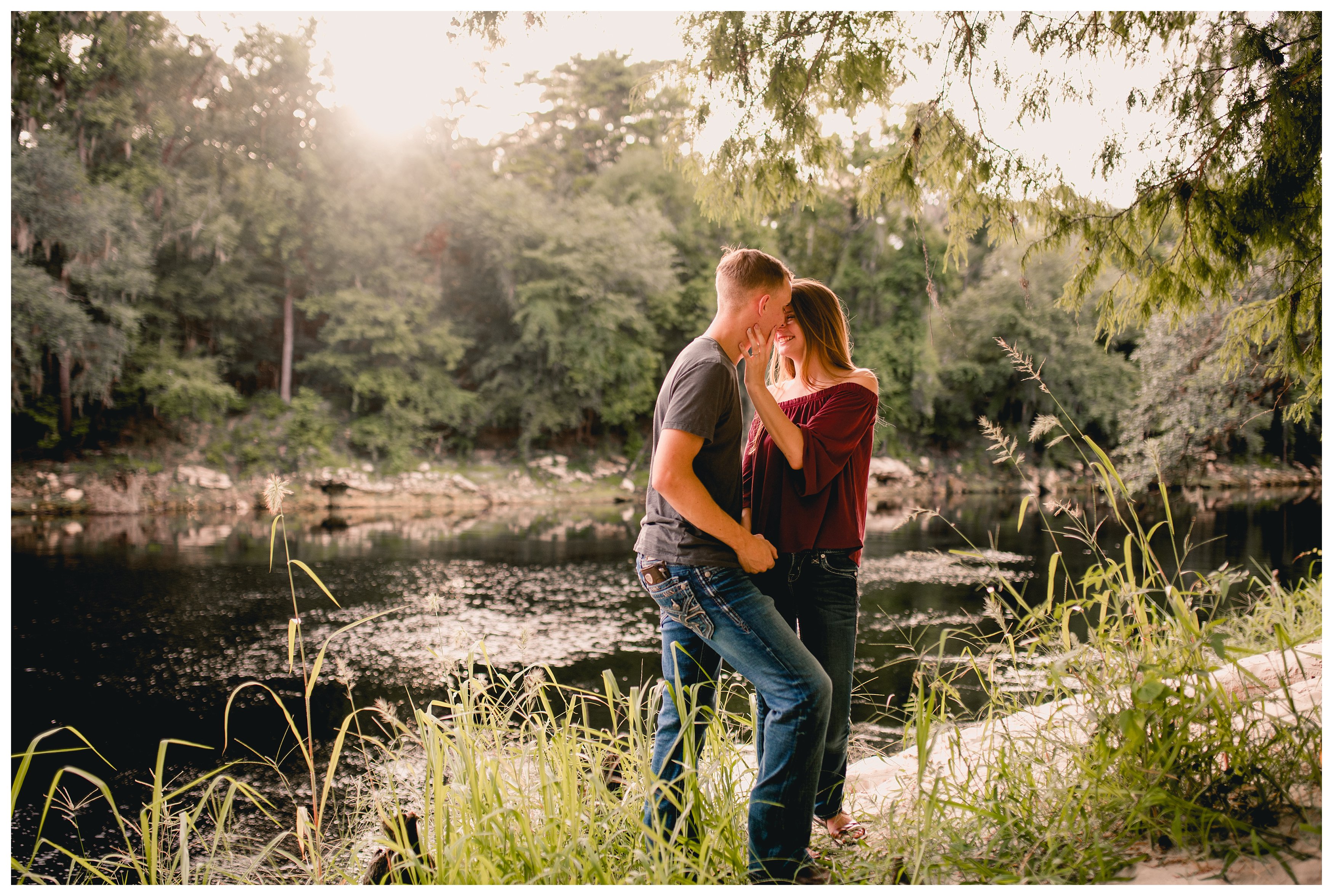 Engagement pictures taken along the Suwannee River in North Florida.