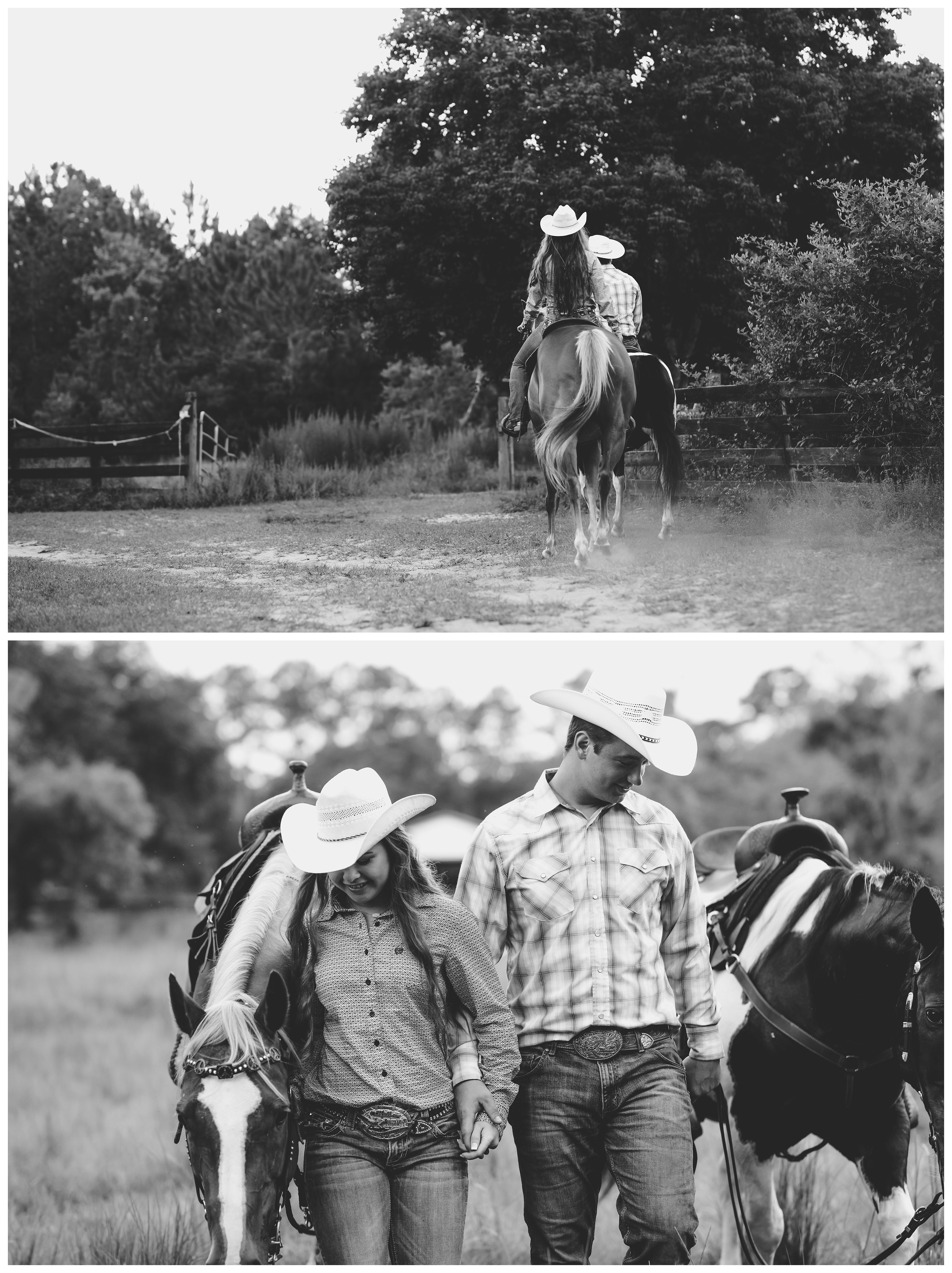 Western couples photography in Jacksonville, Florida by professional horse photographer.