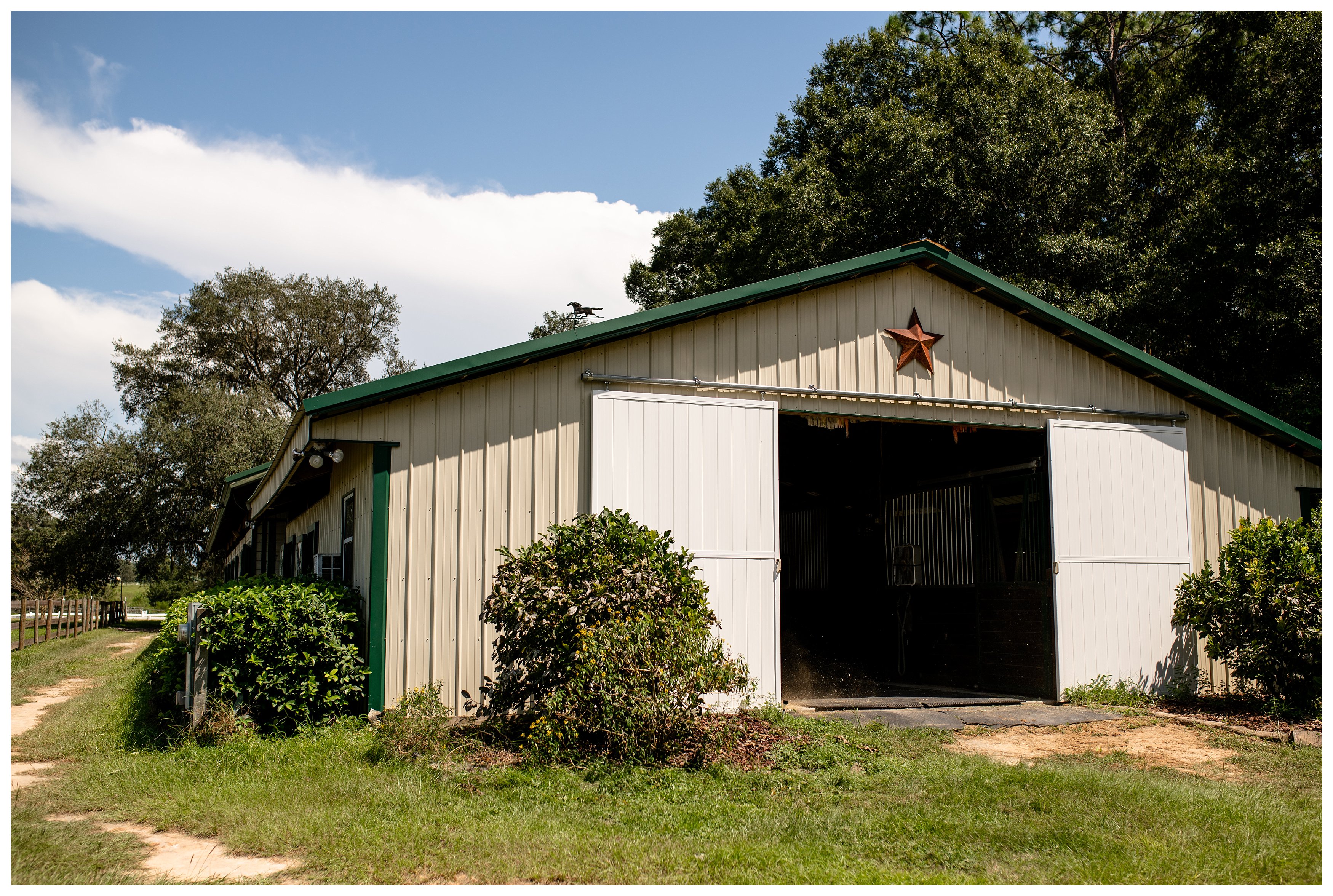 Training and lesson barn just south of Ocala, Fl.