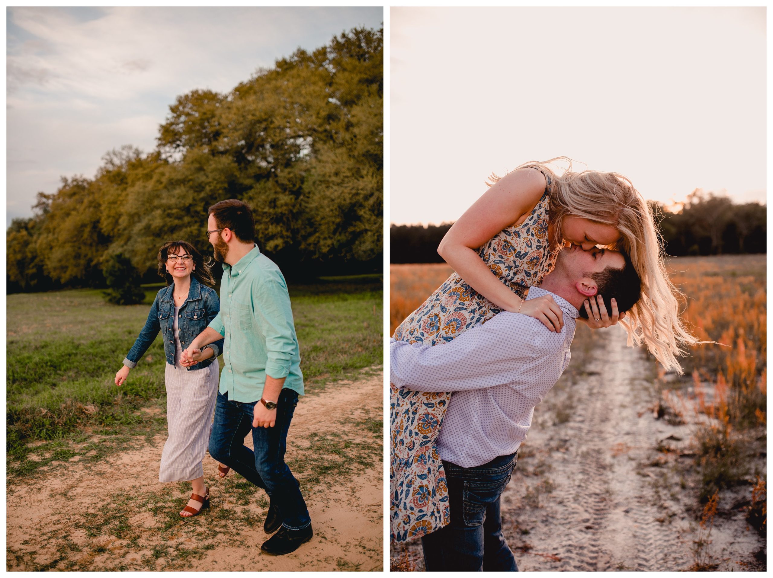 Interactive and fun engagement photos taken by lifestyle wedding photographer.