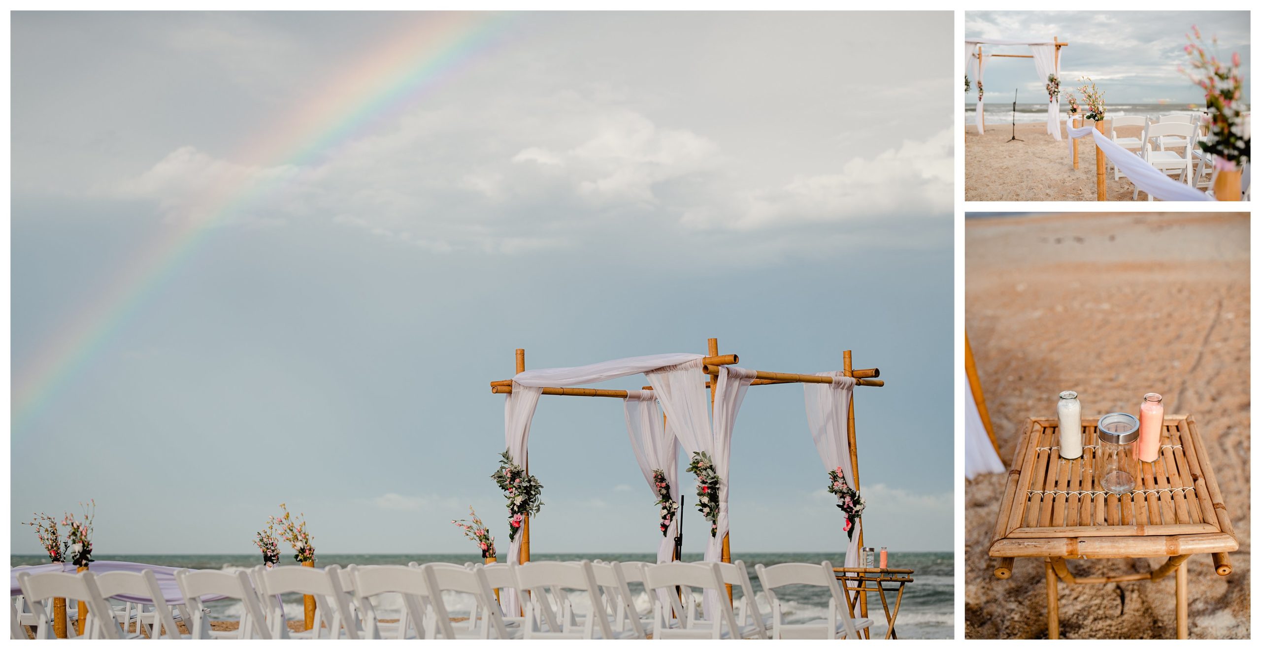 Wedding details of St. Augustine beach wedding.