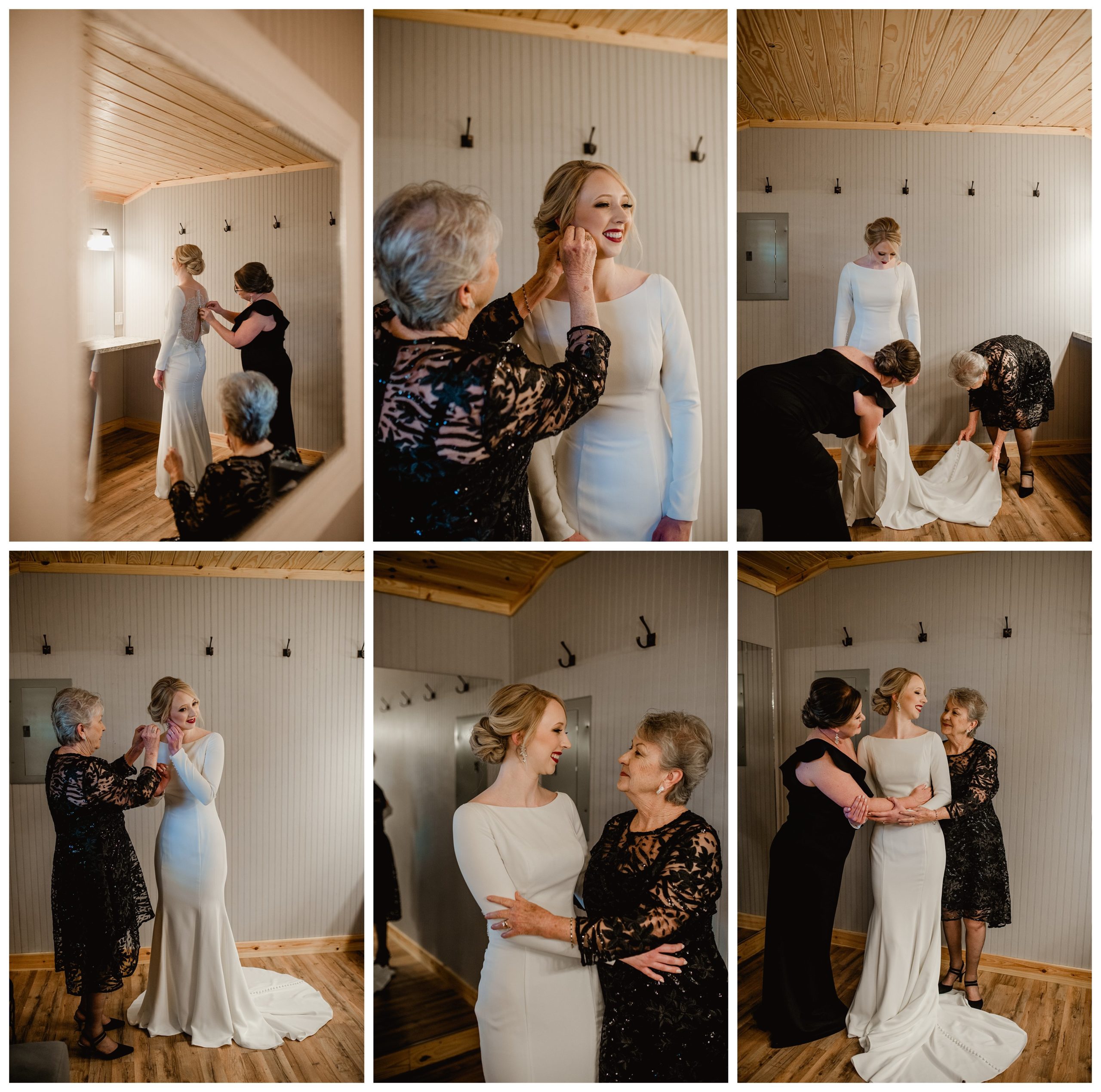 Bride shares emotional moments with her mother and grandmother on wedding day - Shelly Williams Photography