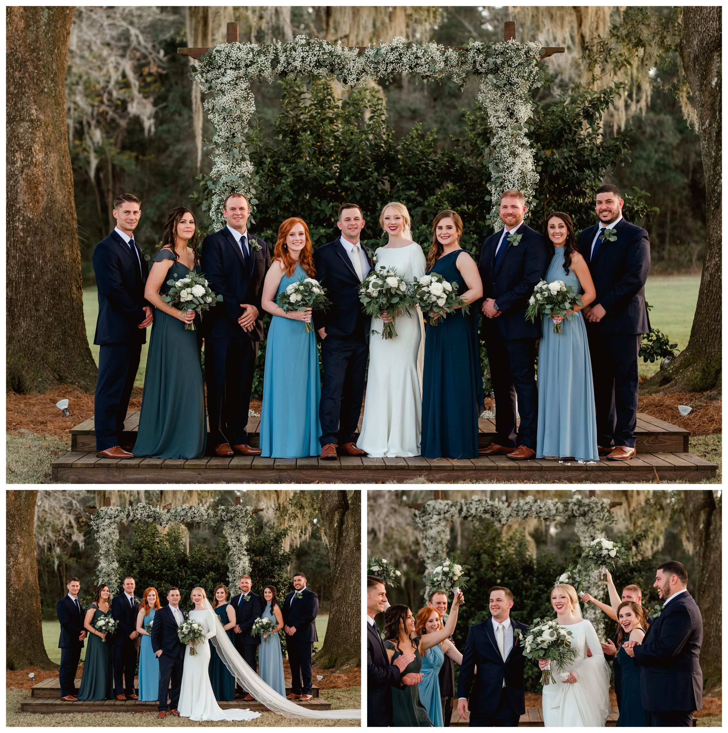 Fun bridal party photos at the alter - Shelly Williams Photography