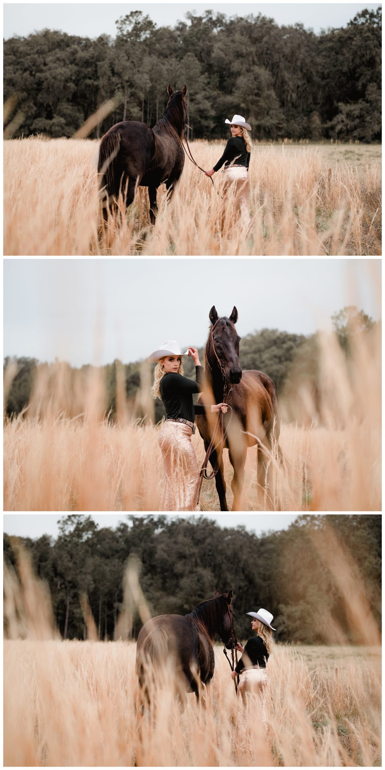 Pretty photos of girl with her horse taken by equine photographer in fl.