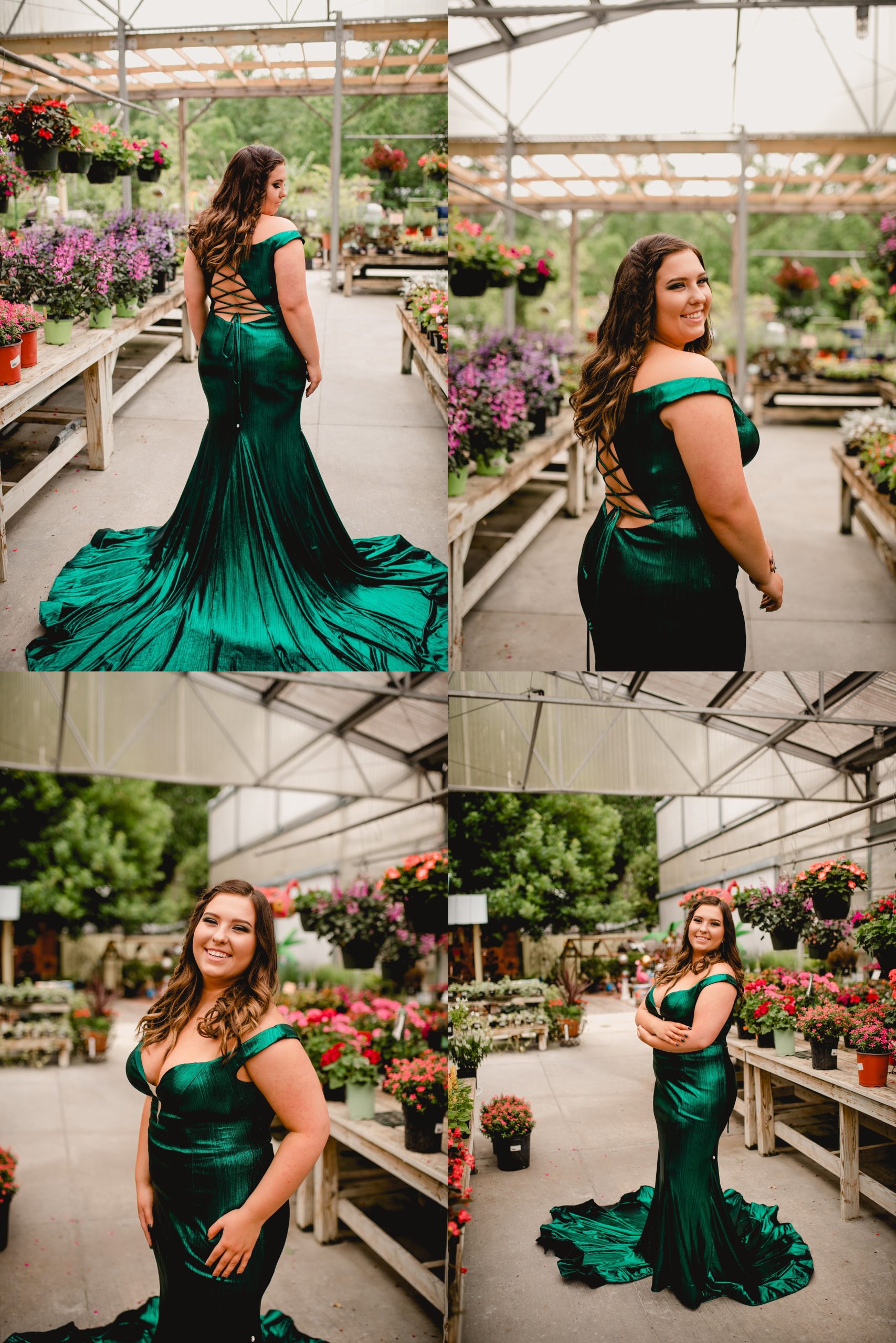 Prom photographer in North Florida takes photos at Nobles Greenhouse