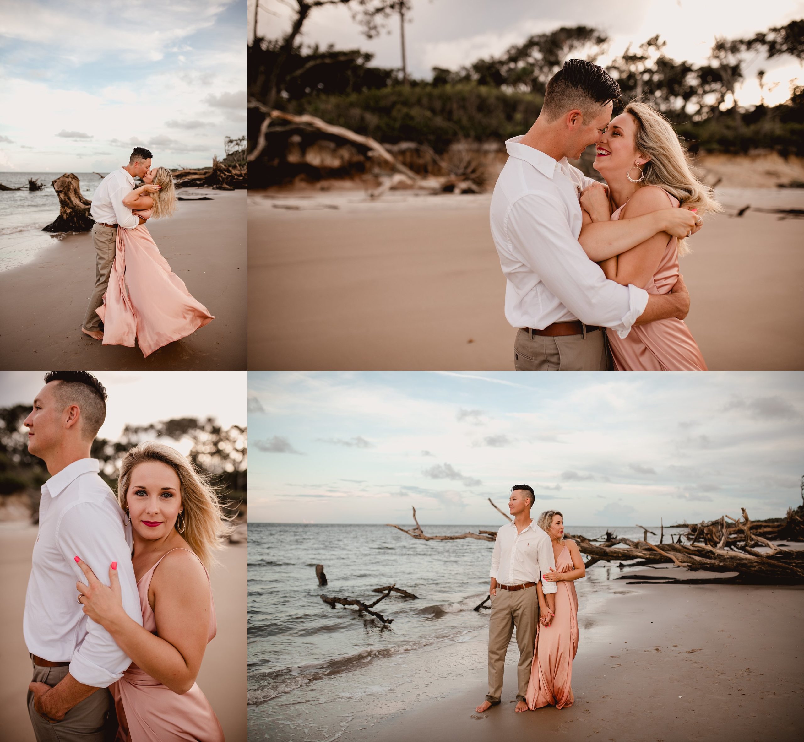 Fun couples photography on the beach in Florida.