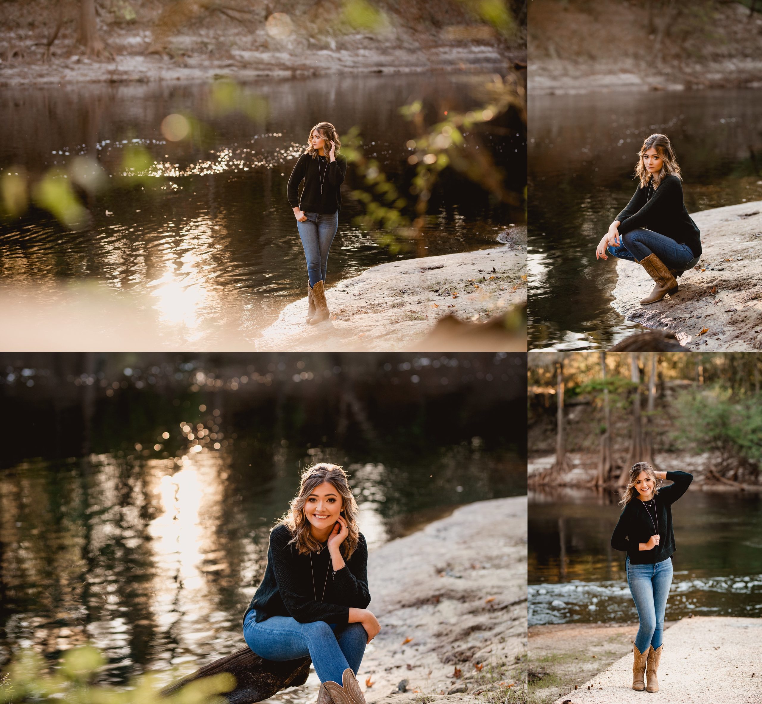 Senior pictures along the Suwannee River in High Springs, FL.
