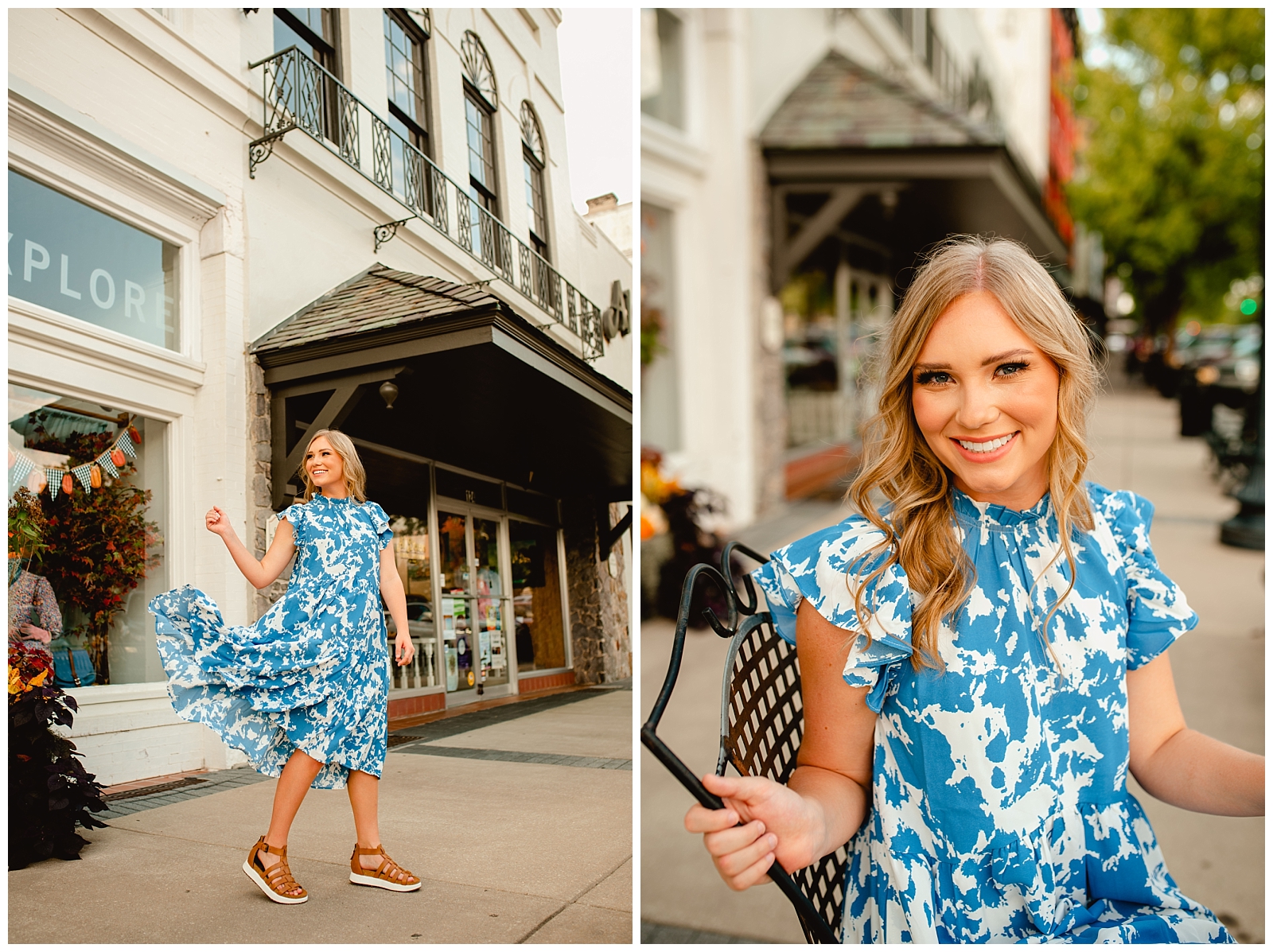 Historic downtown location for senior pictures in Thomasville, Georgia.