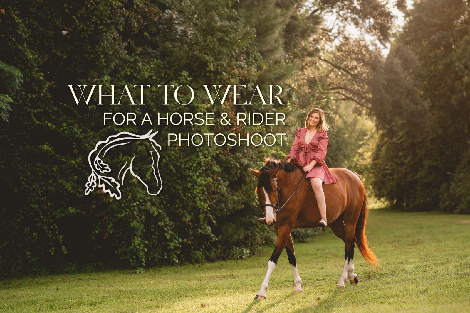 What to wear for horse and rider photoshoot. Outfit ideas for equestrians.