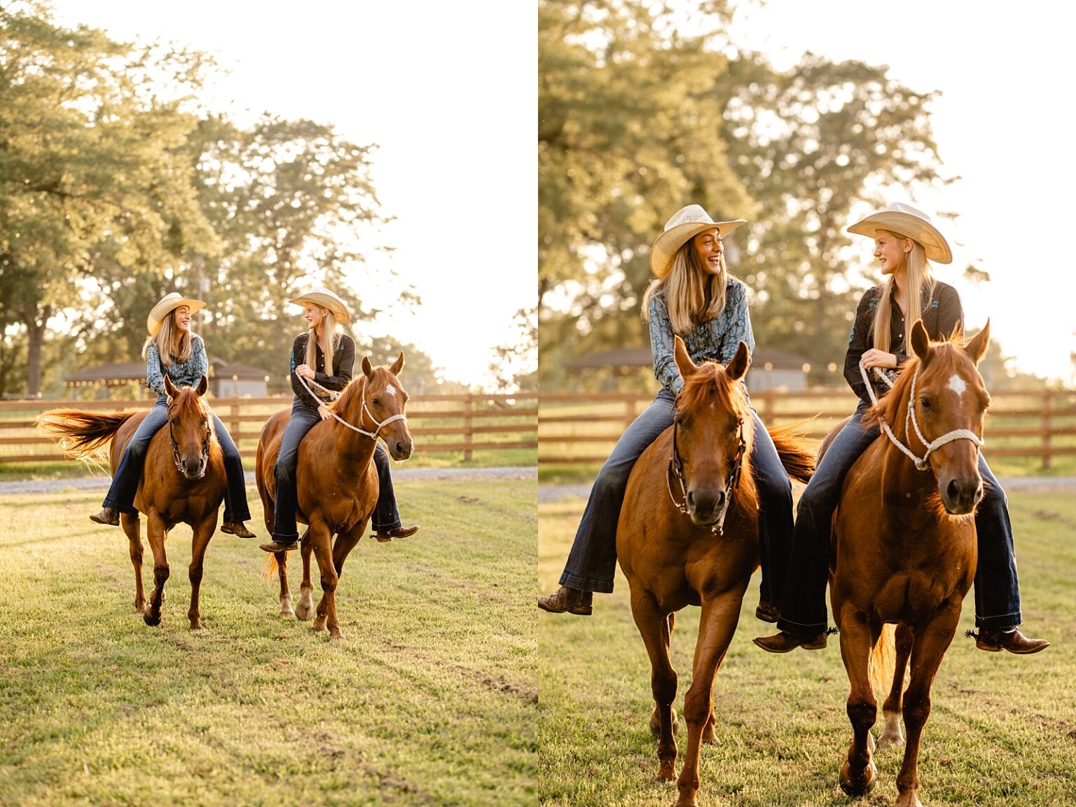 Little Britches Rodeo Association member has photos taken of her with her horses by professional equine photographer in Alabama.