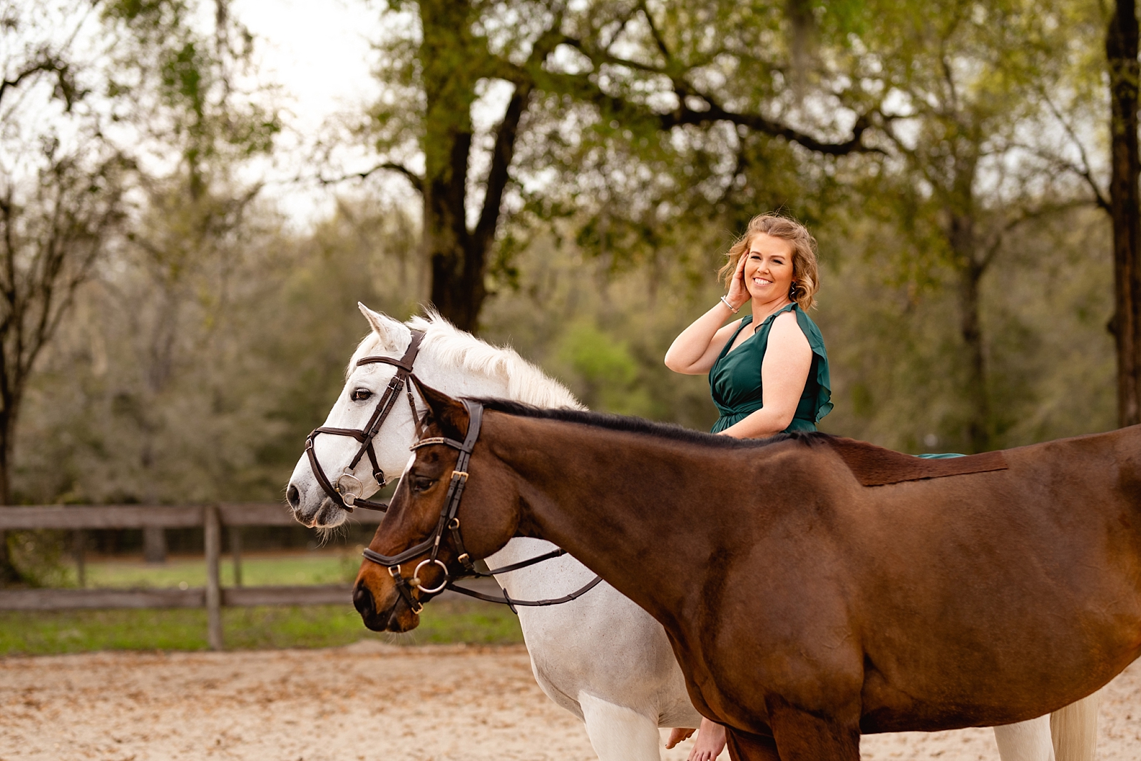 Game On Eventing. Photos of Eventer with her two horses near Ocala, Florida. Professional equine photographer near Ocala and Gainesville, FL.