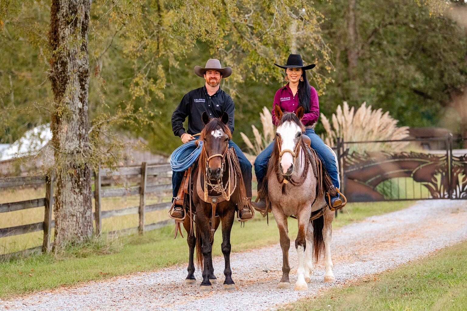 Elevate Horsemanship is a western horse trainer in Alabama who specializes in colt starting, problem solving, and cow horses. This equestrian business branding session created valuable content for their brand to use on social media, their website, and in printed materials at clinics and shows.