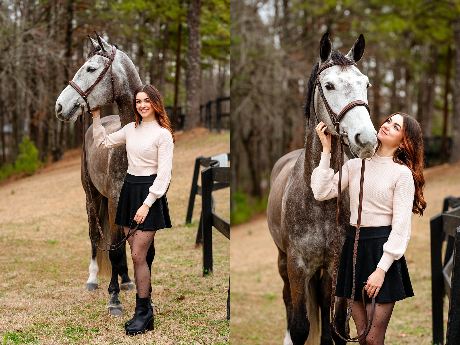 Fox Lake Farm Photographer. Junior rider with jumper horse. Birmingham, Alabama. Grey horse.