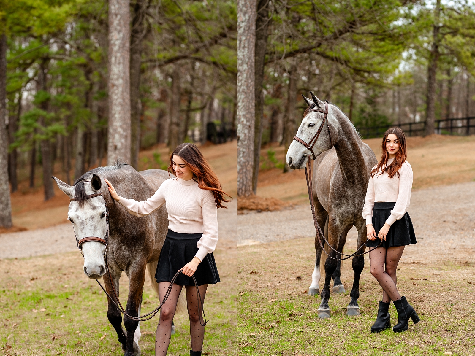 Fox Lake Farm Photographer. Junior rider with jumper horse. Birmingham, Alabama. Grey horse.