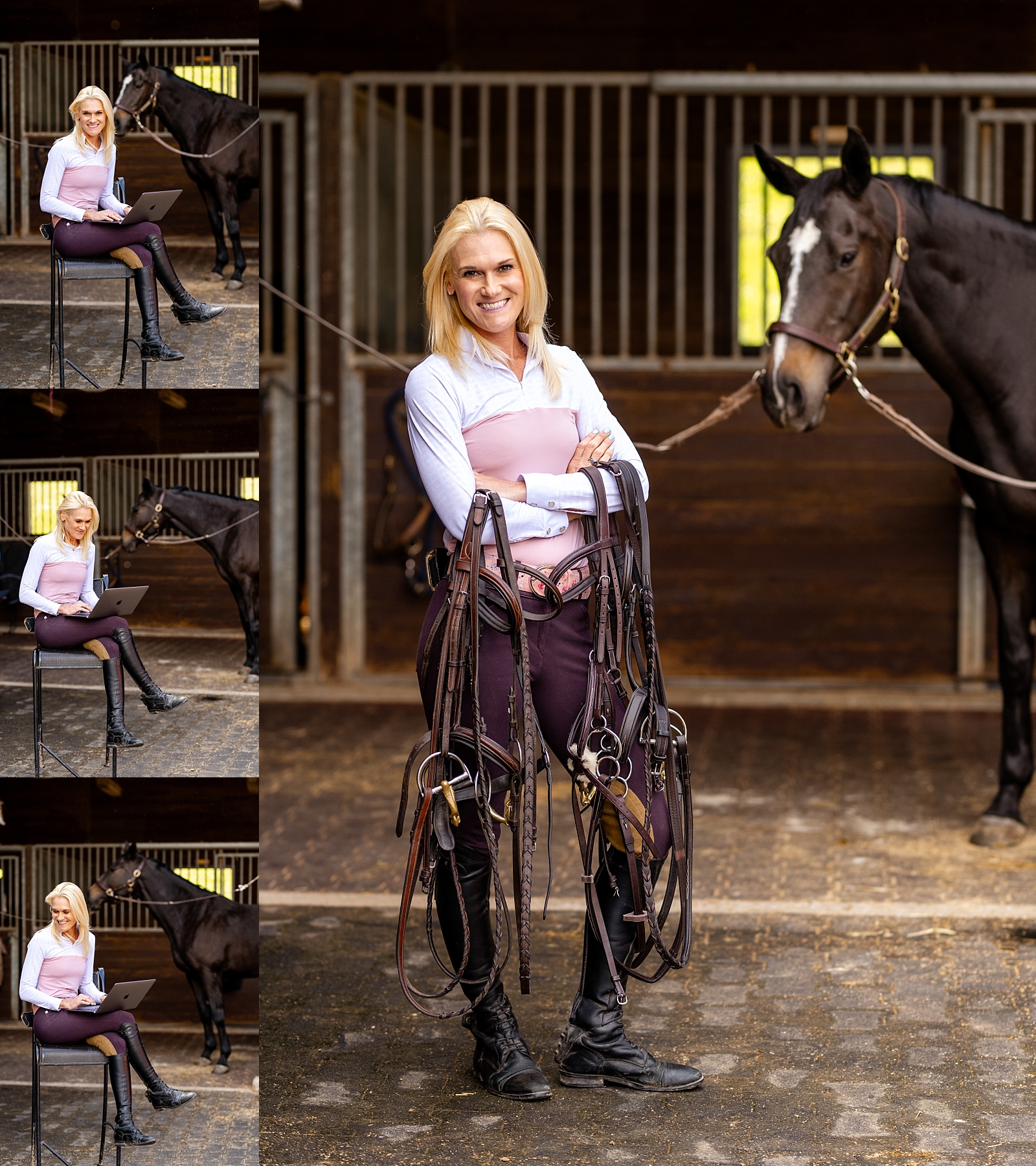 A Bit Above Equine is a bridle and bit fitting business based in the southeast. Branding photos for equestrians to create enticing social media posts.