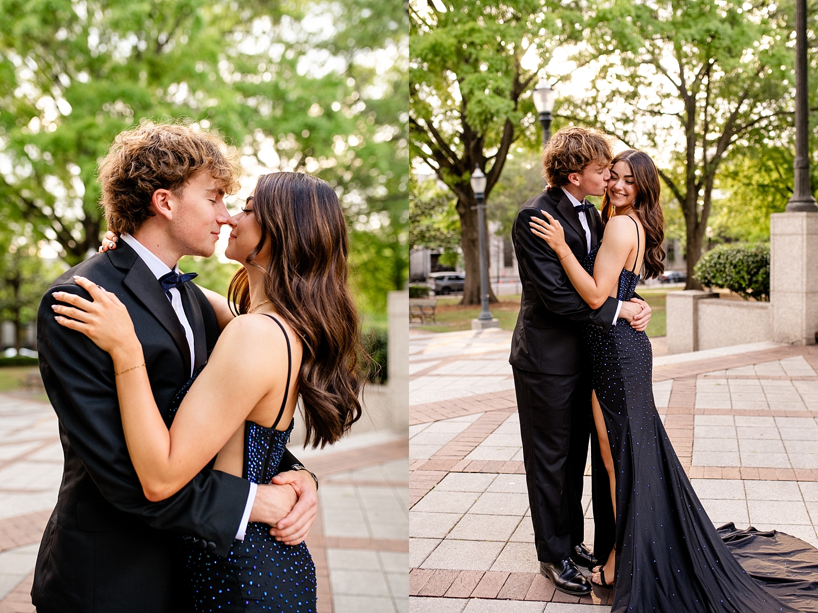 Best poses for prom photos that are candid and natural. Professional prom photographer in Birmingham, Alabama.