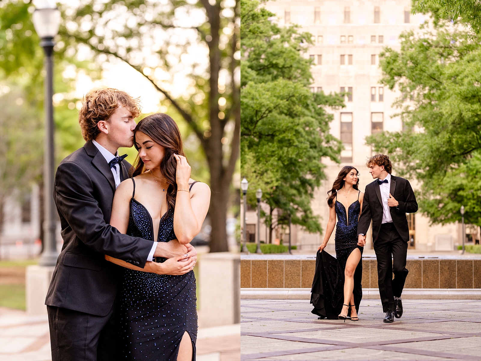 Best poses for prom photos that are candid and natural. Professional prom photographer in Birmingham, Alabama.