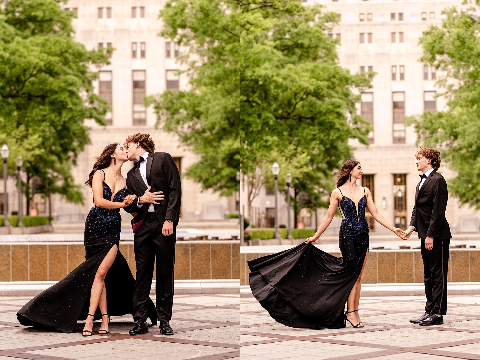 Best poses for prom photos that are candid and natural. Professional prom photographer in Birmingham, Alabama.