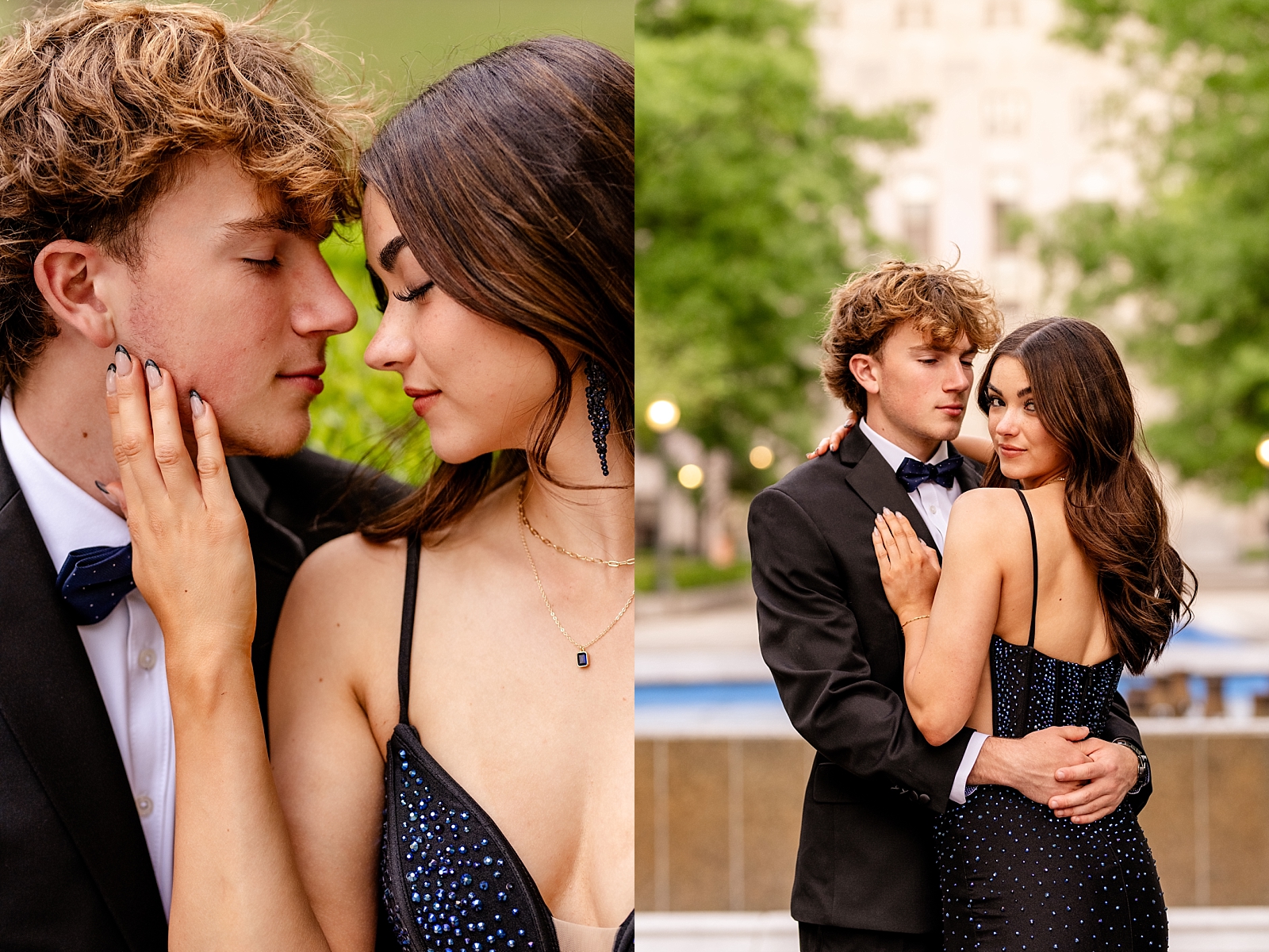 Best poses for prom photos that are candid and natural. Professional prom photographer in Birmingham, Alabama.