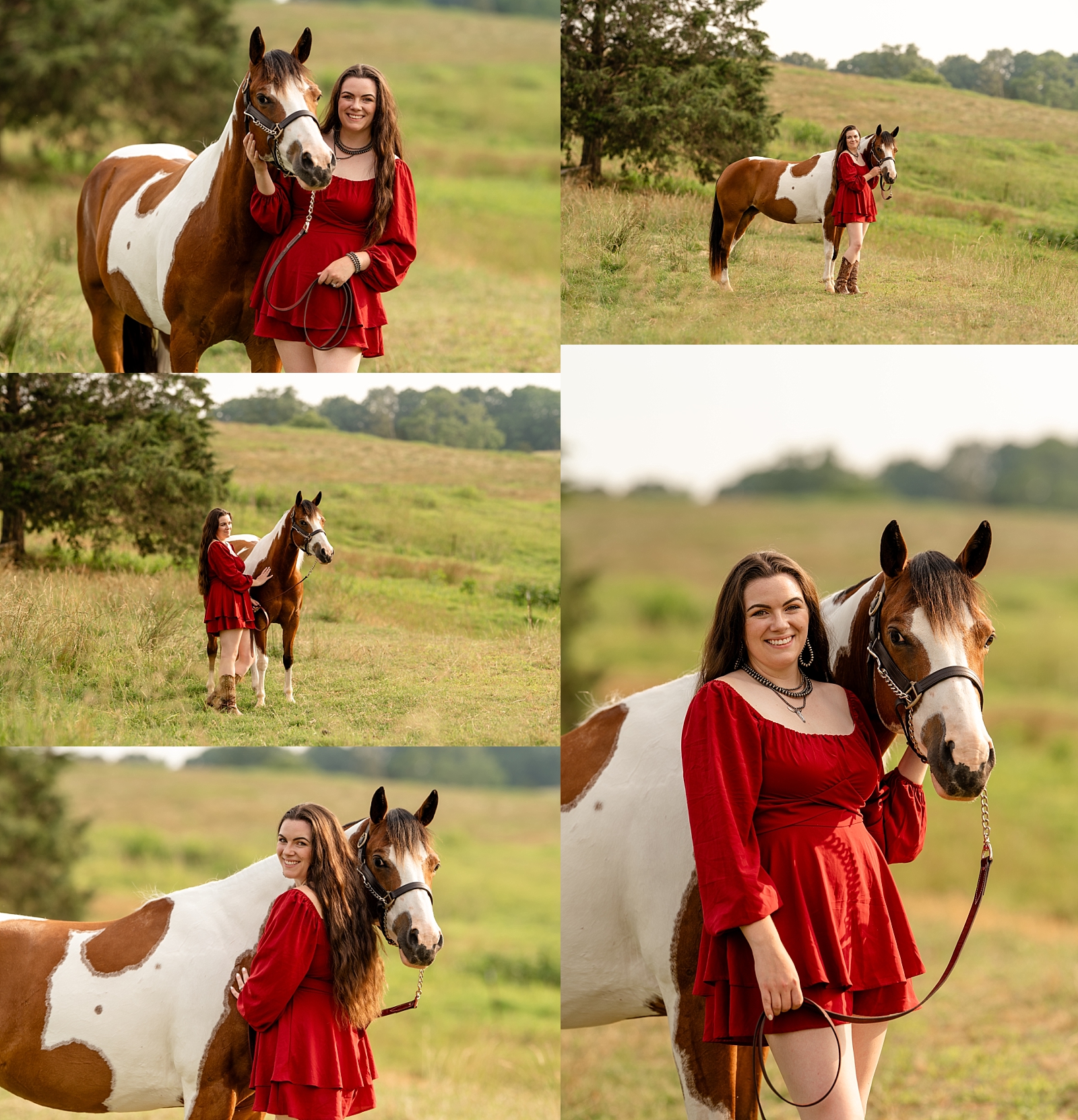Katie shares a quiet moment with her ranch mare Aurora during their session in Tennessee.