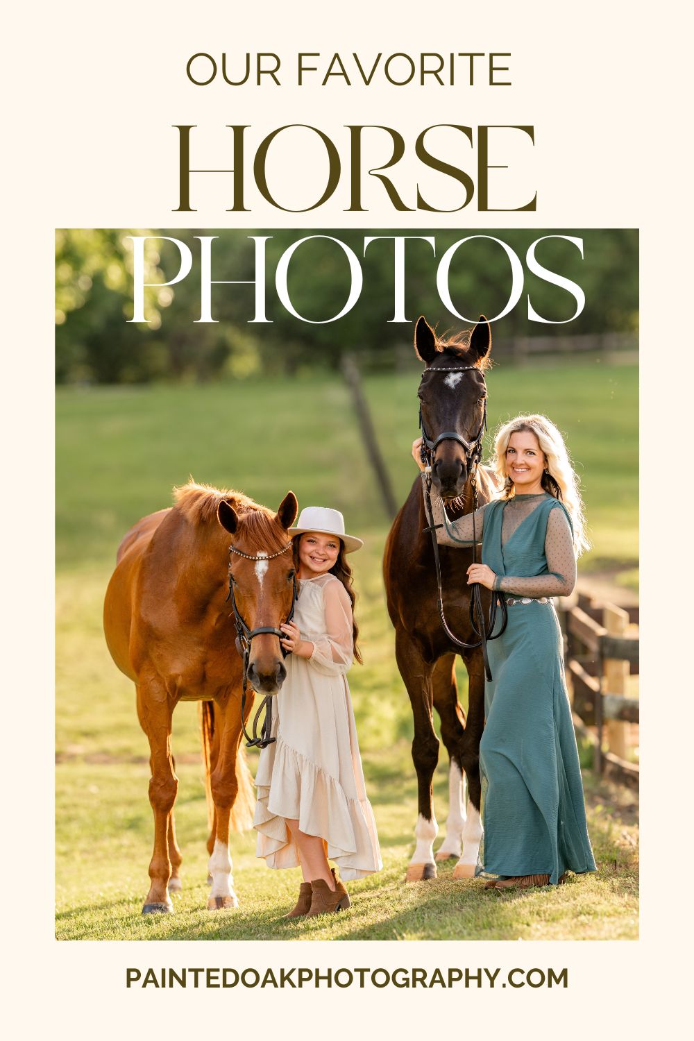 Celebrate the love of horses and family with these equestrian photos. A mom and daughter session with their horses shows how meaningful family portraits can be when you include your horses.