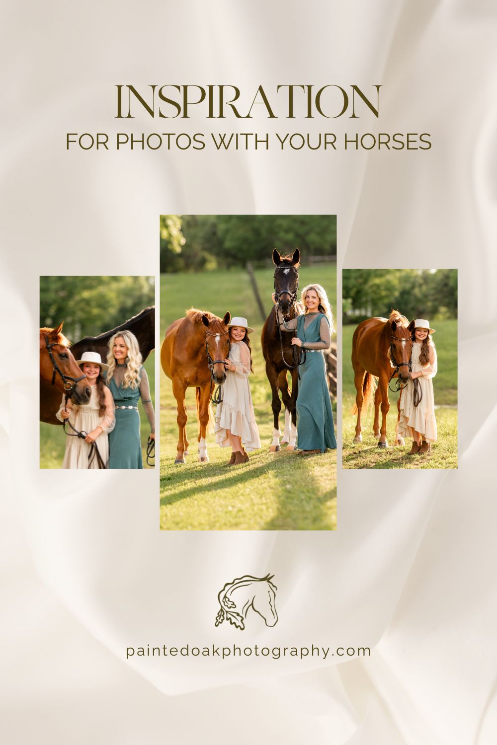 Capture timeless memories with your daughter and horses. These equestrian photos show inspiration for posing with horses, family photography ideas, and the joy of riding together.