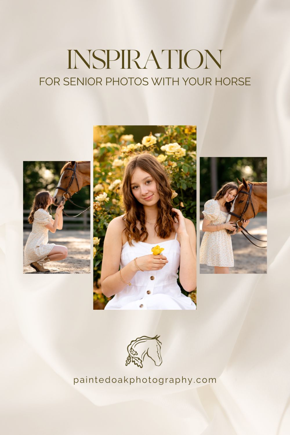 Senior portraits in Thomasville, GA featuring a high school senior girl with her horse, photographed by a South Georgia equestrian photographer.