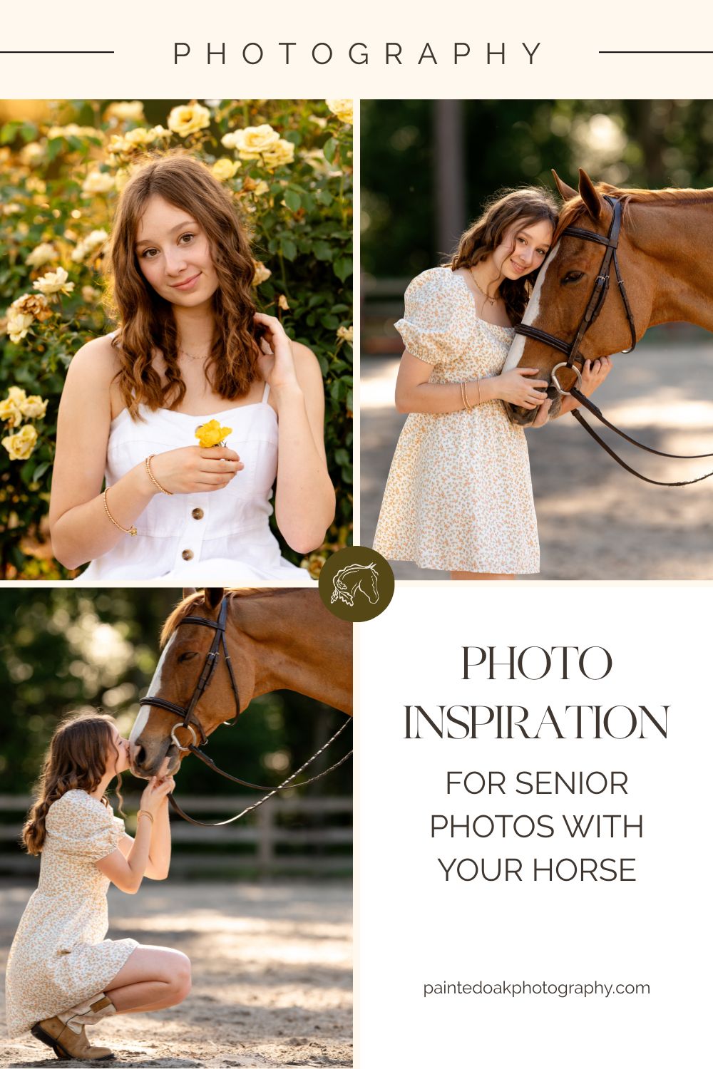 Senior girl in Thomasville, Georgia smiling with her horse during an outdoor equestrian photoshoot, photographed in South Georgia.
